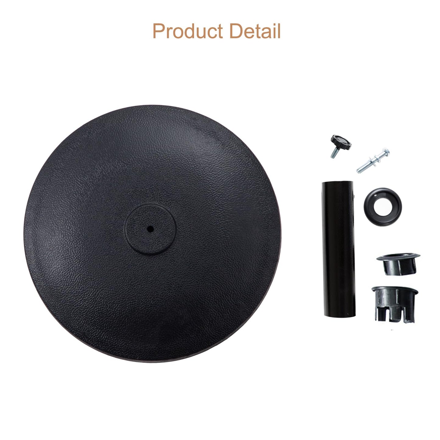 C-Hopetree 22 lb Heavy Duty Round Base Stand for Outdoor Patio Market Table Umbrella, Black