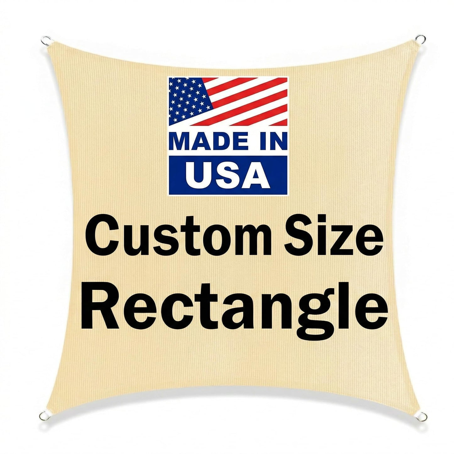 Shade&Beyond Shade Sail 10'X20' Rectangle Sand Breathable UV Block Outdoor Canopy for Backyard Patio Pergola Garden Deck(We Make Custom Size)