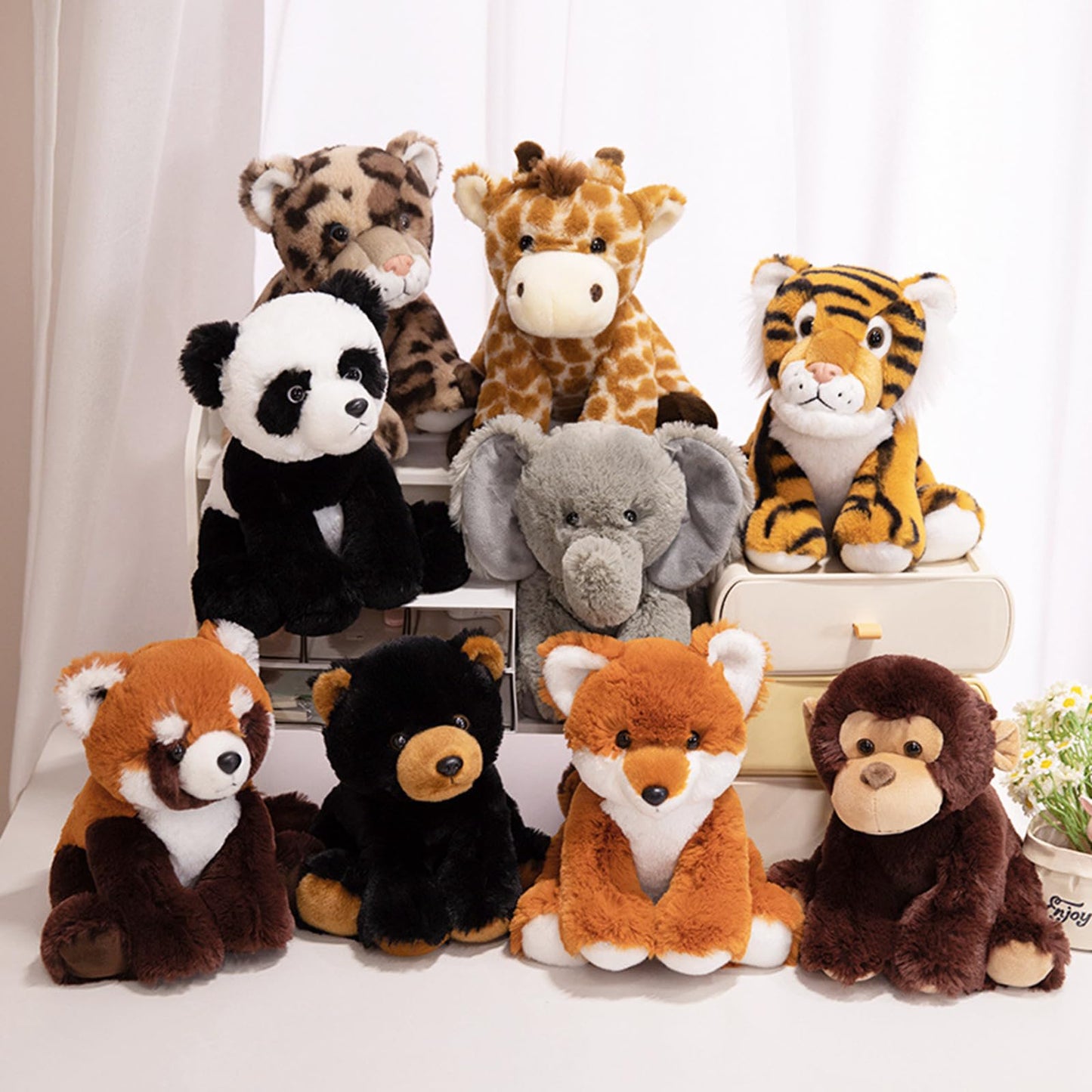 Ditucu Deer Stuffed Animal 8 inch Cute Realistic Fawn Plush Toys Ultra Soft Plushies Gifts for Kids