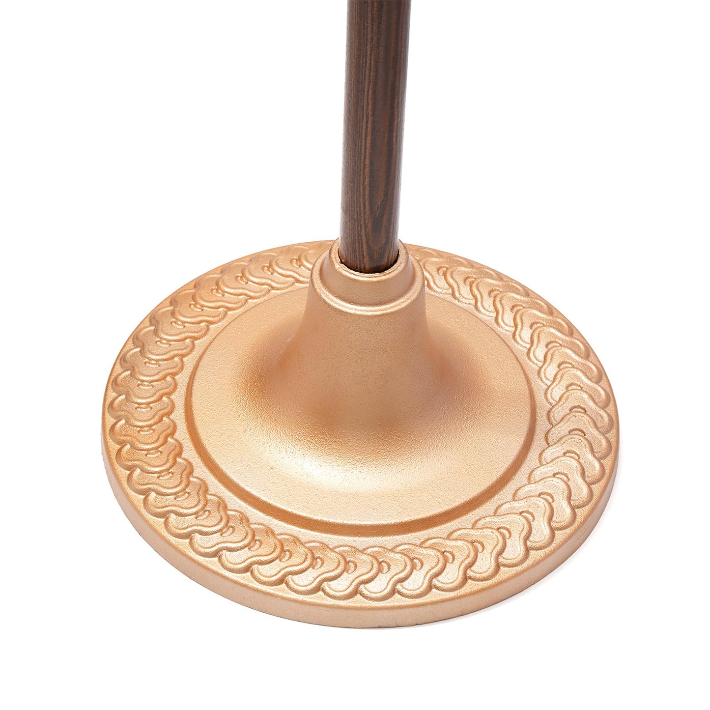 FRF FLAG Indoor Flag Pole Floor Stands, Gold Iron Interior Flag Holder, Pouch with Base, Fits 1.3", "1.1 and 0.9 Inch Diameter Flag Poles