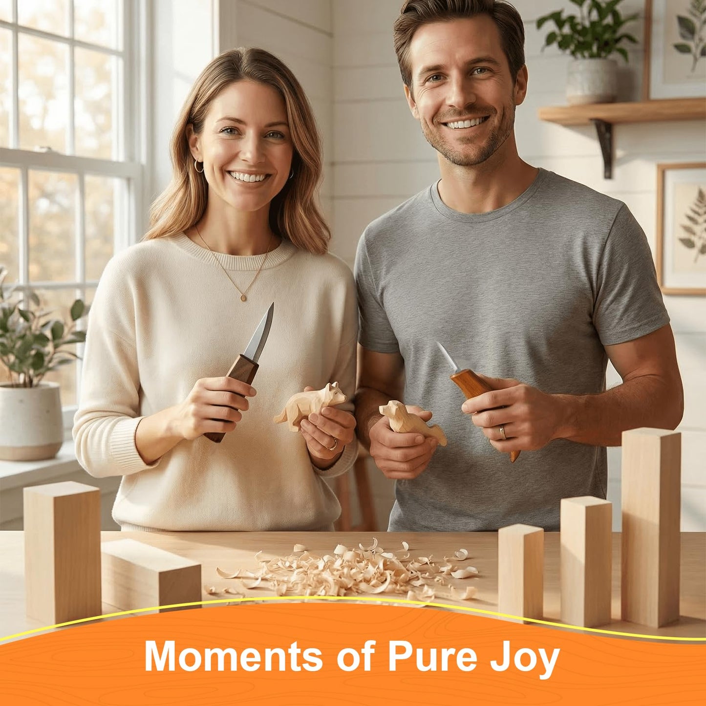 30 Piece whittling wood Includes Basswood Blocks Designed for Adults and Beginners，wood、basswood、wood carving kit、basswood carving blocks、wooden blocks、wood carving、whittling kit.First the gift