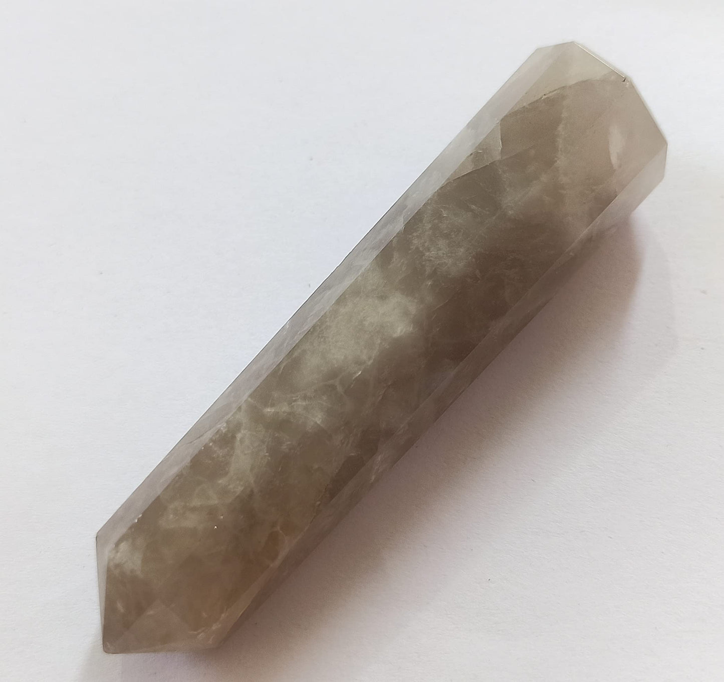WholesaleGemShop 3 Inch Indian Smoky Quartz Gemstones Obelisk Tower Jumbo Facet Aura Rock Crystal Natural Polished Earth Wand Spirit