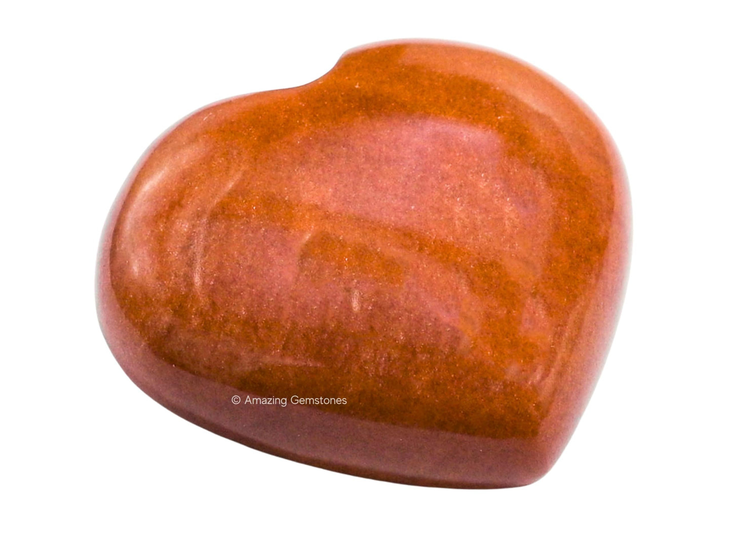 Amazing Gemstone Chocolate Jasper Crystal Heart Palm Stone - Pocket Massage Worry Stone for Natural Body Chakra Balancing, Reiki Healing and Crystal Grid