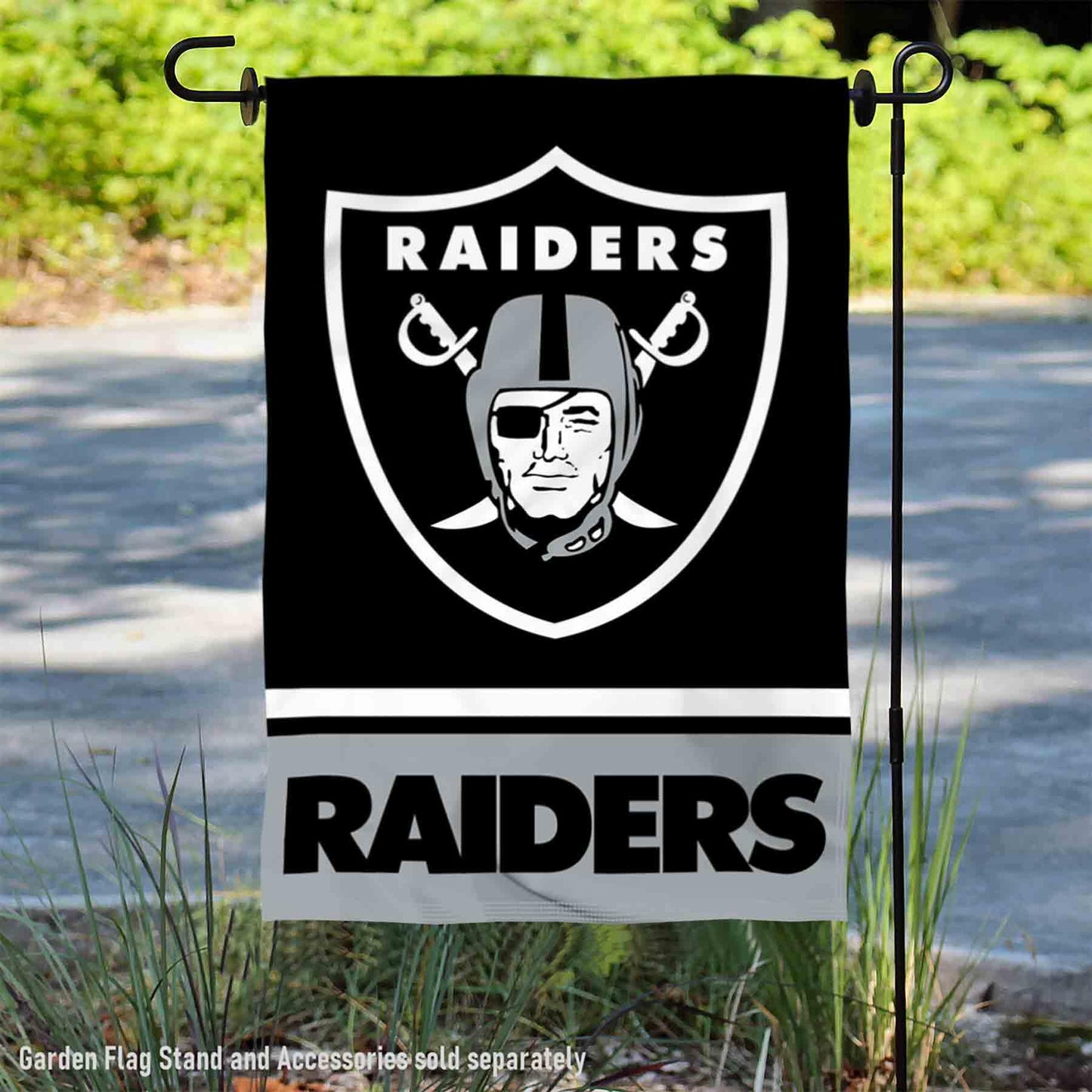 Las Vegas Raiders Double Sided Garden Flag