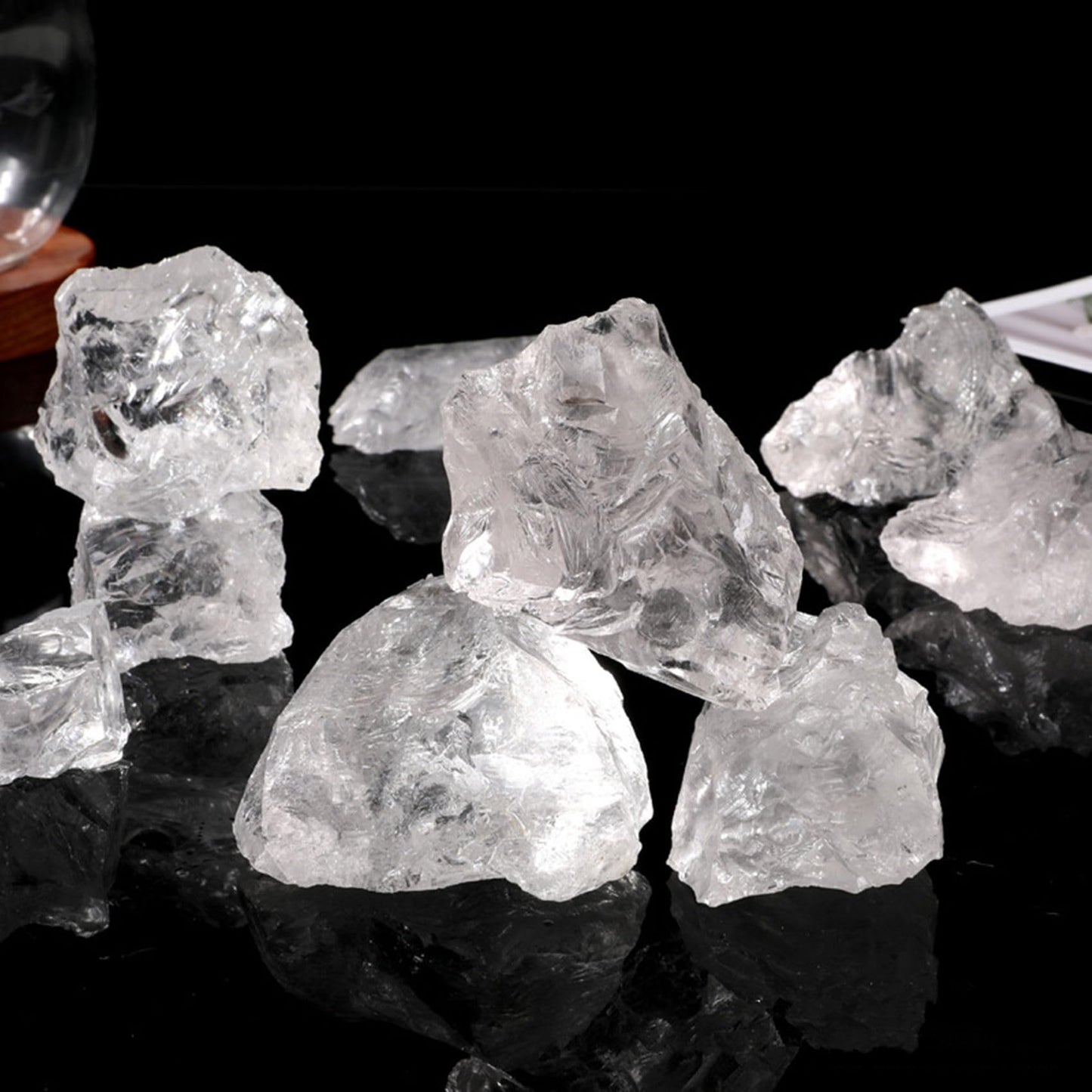 Clear Quartz Raw Crystals Healing Crystals Natural Rough Stones 1.2-2" for Tumbling, Fountain Rocks, Yoga, Meditation, Polishin, Gift 13