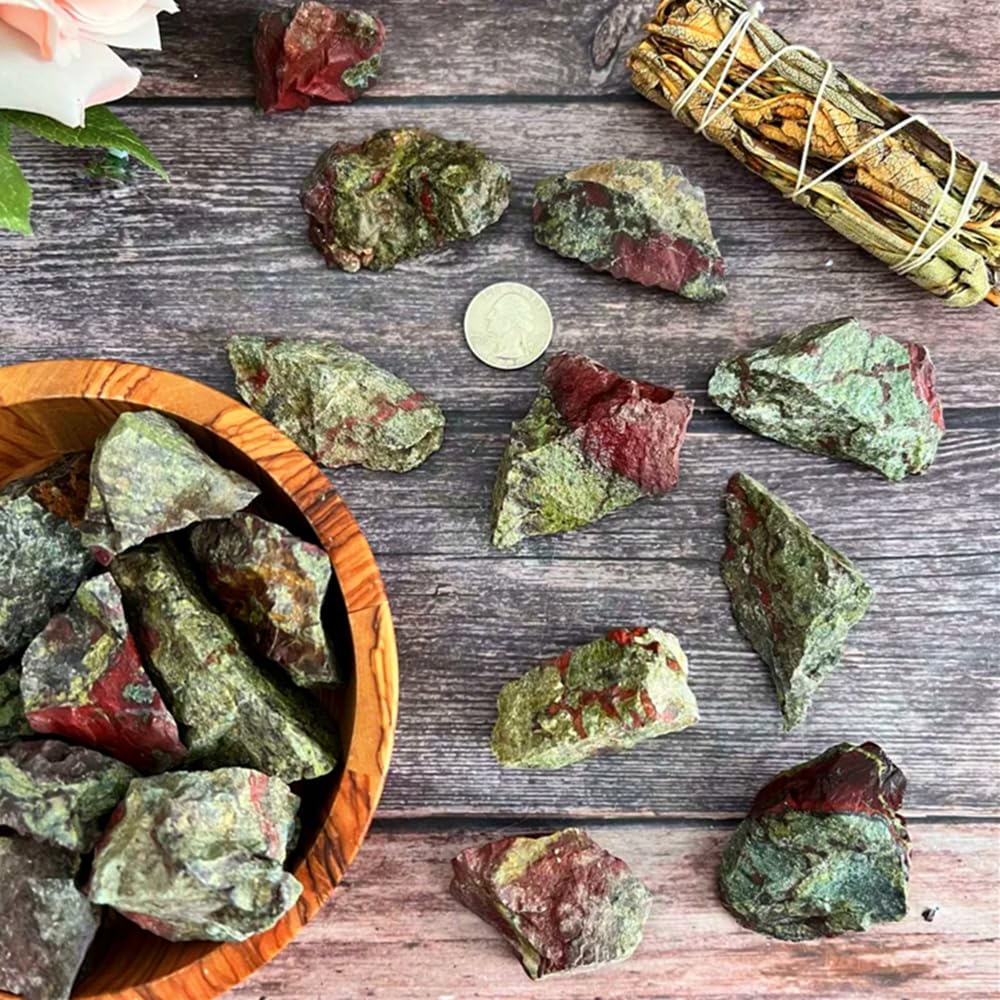 Zenkeeper 1 Lb Large Rough Dragon Blood Stone Raw Dragon Blood Crystal Stone Natural Dragon Blood Crystal Stone Mineral Specimen Gemstone Healing Crystals and Stones