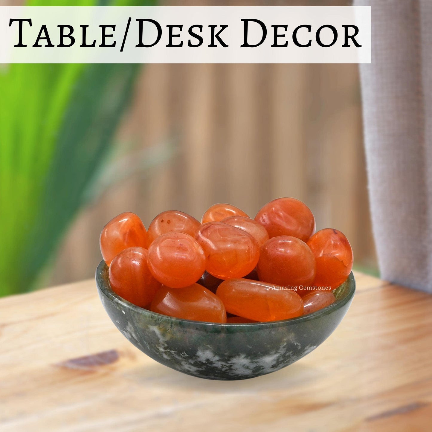 Amazing Gemstone Carnelian Crystals and Healing Stones Tumbled - 1 oz Carnelian Stone Gem Stones, Natural Healing Stones for Energy Balance, Stress Relief - Premium Polished Gems Rocks for Meditation