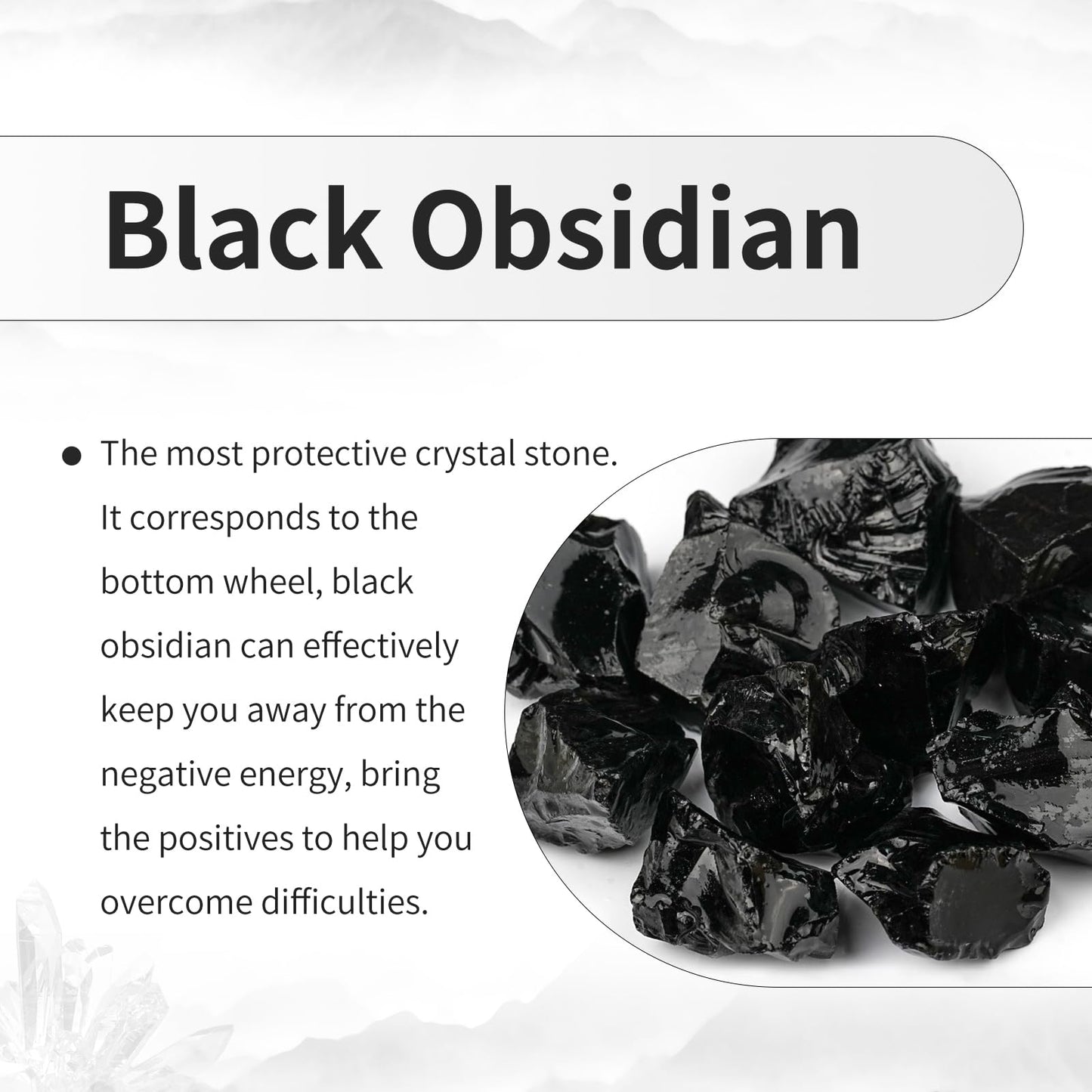 TUMBEELLUWA Boho Handmade Braided Crystal Holder Bracelet Chakra Healing Crystal Chips Bracelet Adjustable Trendy Jewelry Gifts for Women Men, Black Obsidian