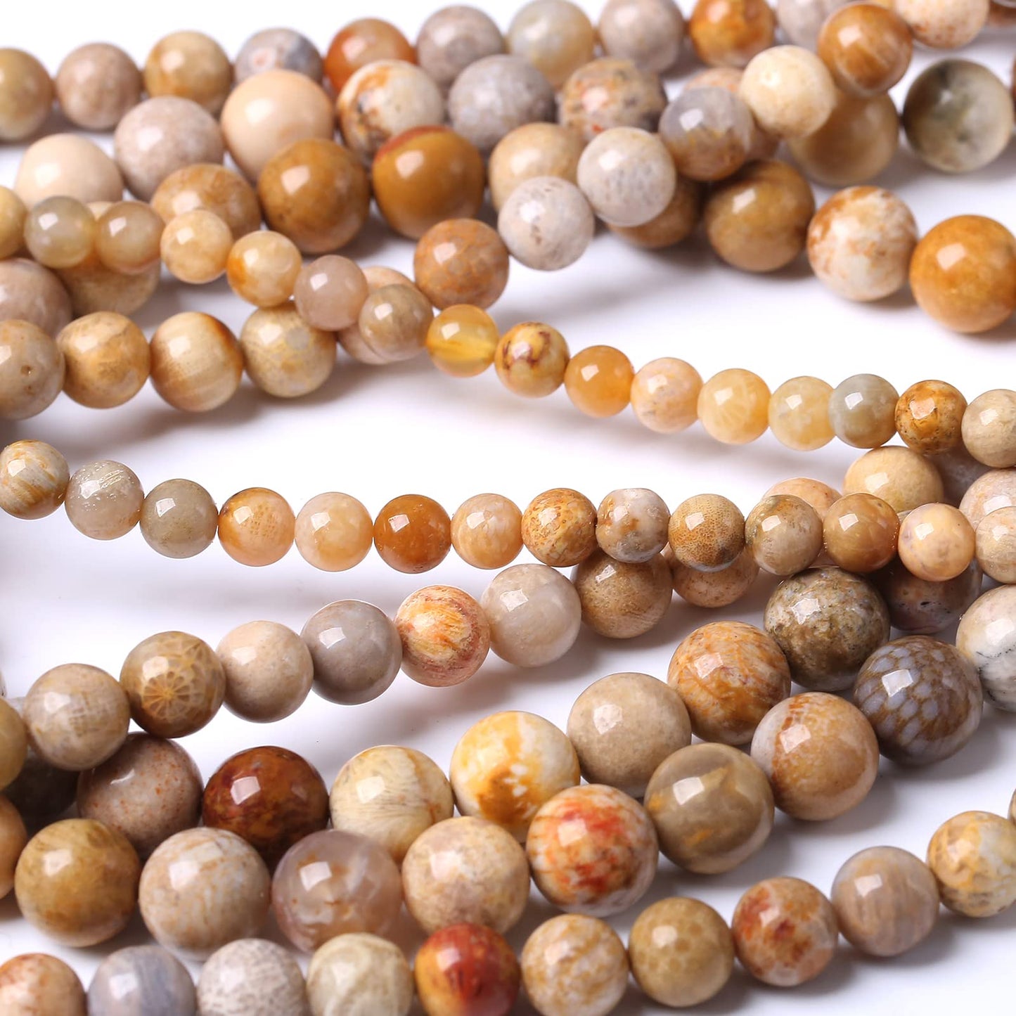 45PCS 8MM Natural Coral Jade Stone Beads Energy Healing Beads for DIY Jewelry Bracelet Necklace Making for Jewelry Making15Inch