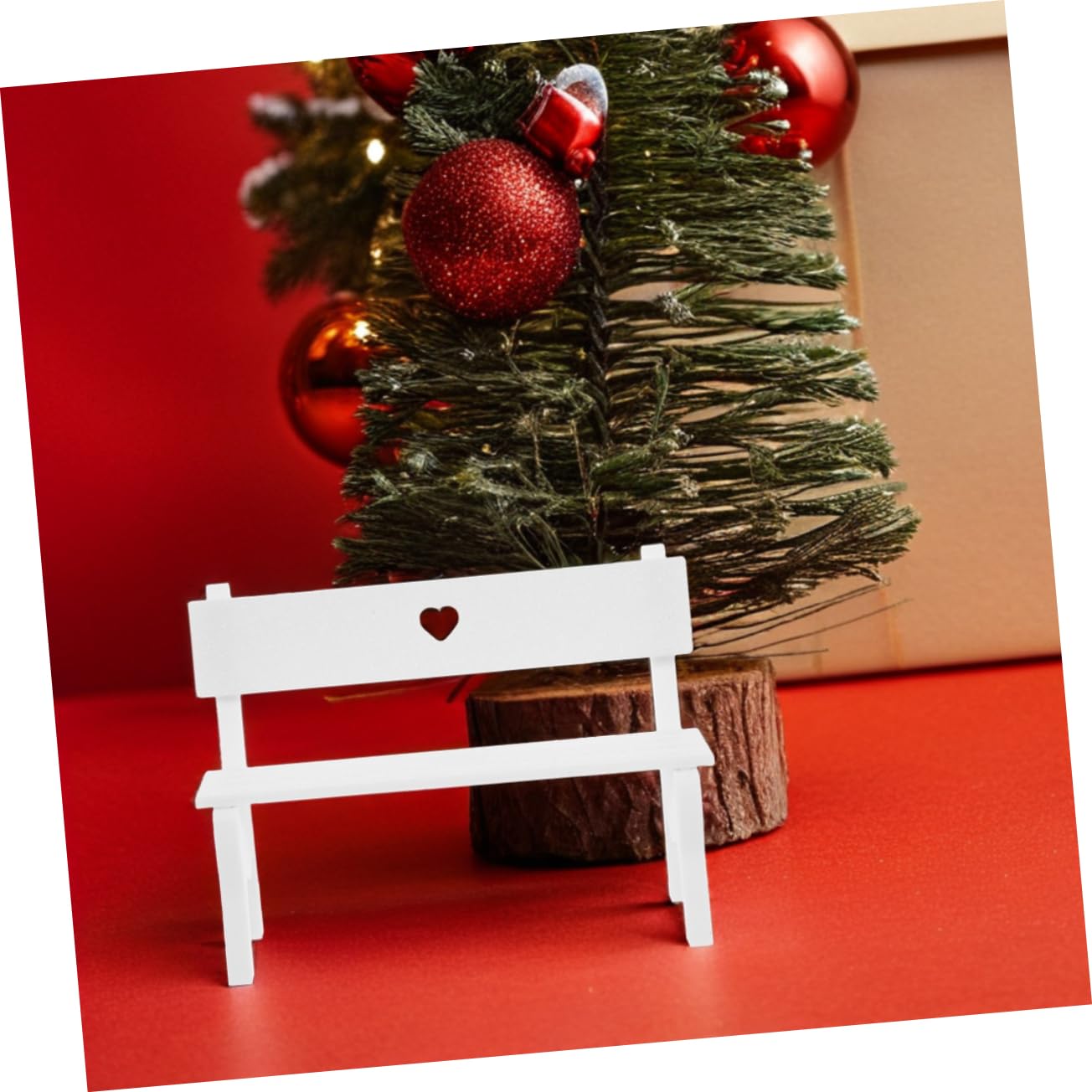 INOOMP 2pcs Mini Benches for Crafts: Miniature Garden Bench Seat - Dollhouse Furniture Ornament for Micro Landscape DIY Craft Displays and Park Scenes
