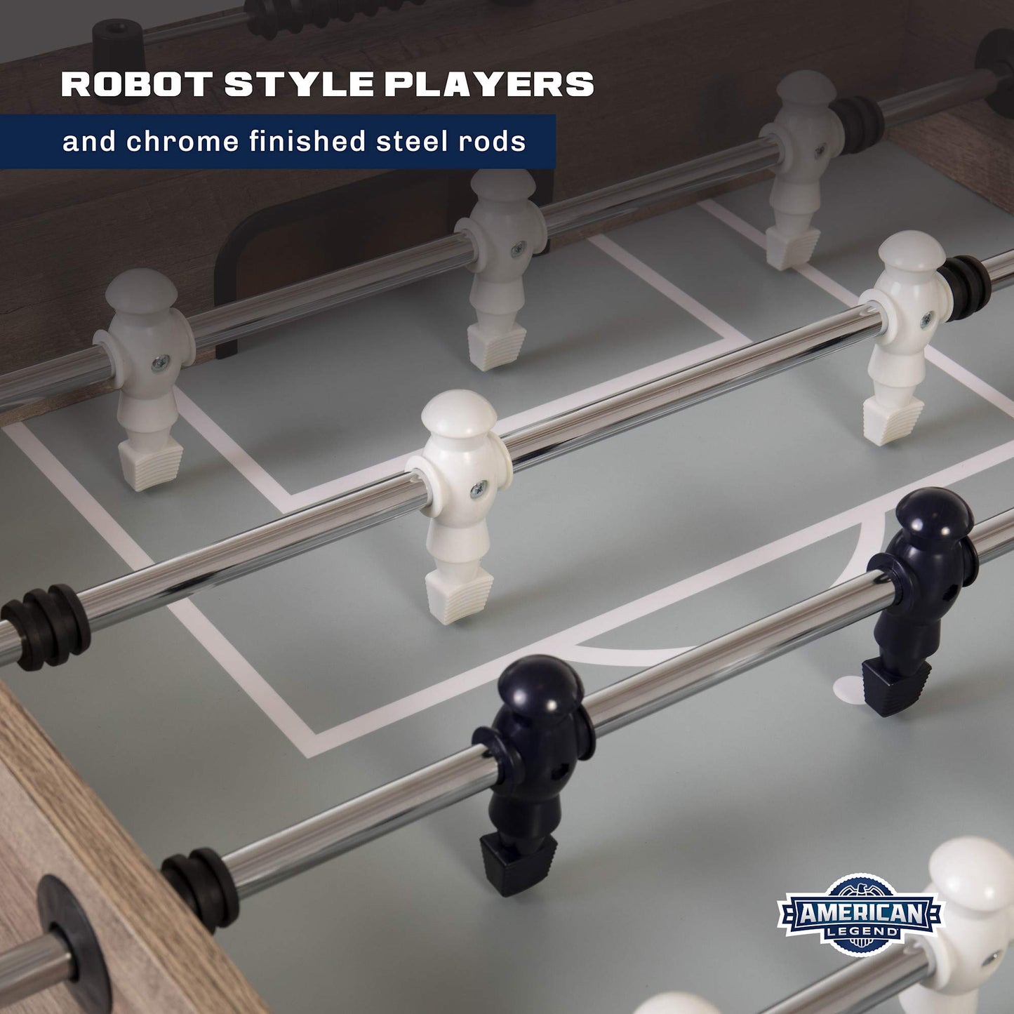 American Legend 54" Kirkwood Foosball Table, Grey