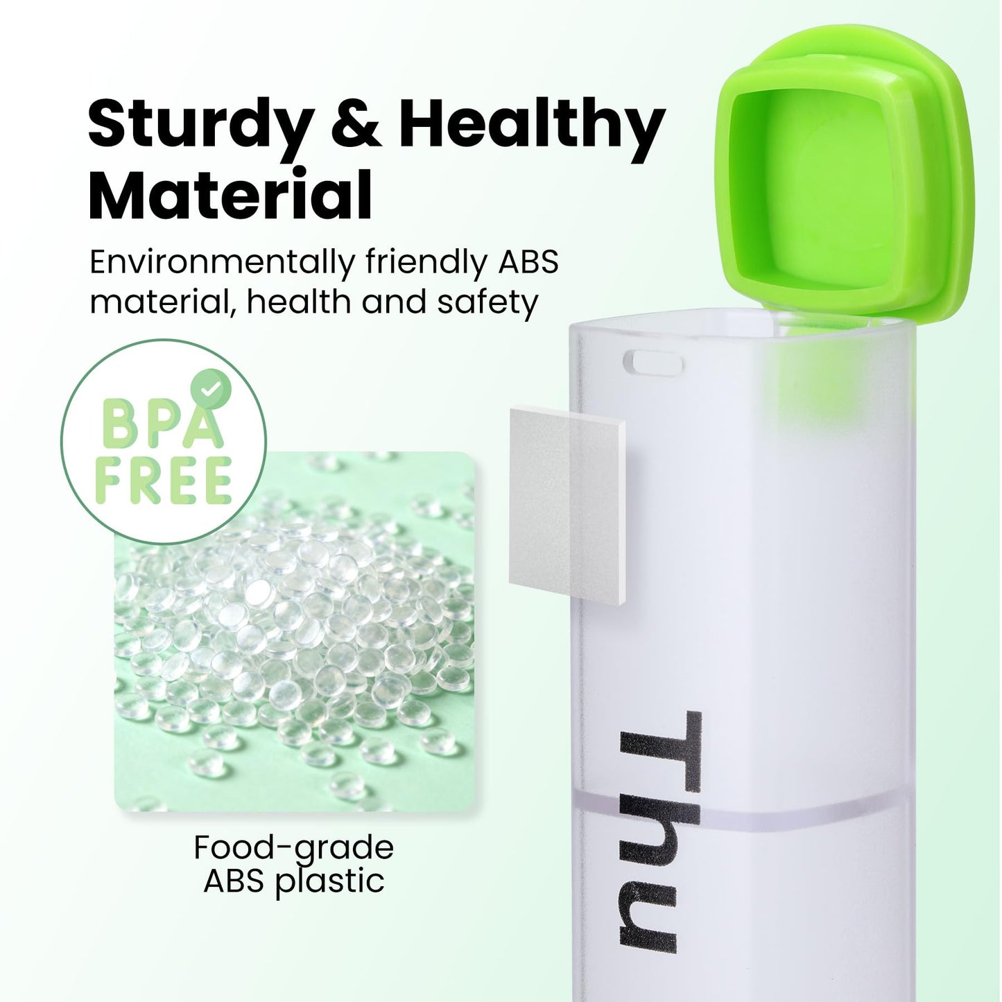 CAidRE Monthly Pill Organizer 2 Times a Day - 28 Day Pill Box AM PM, Clear One Month Pill Case for Vitamins, Supplements, Medications - Daily Medicine Organizer for Home & Travel