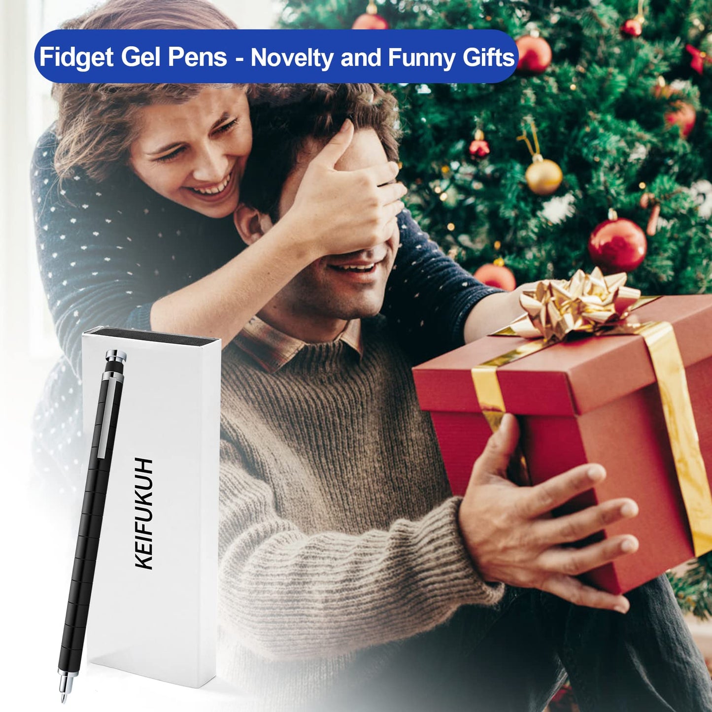 Fun Gifts for Men Fidget Gel Pens - Unique Graduation Gift for Him for High School College Graduates, Cool Birthday Gift Ideas for Teen Boys, Novelty Anniversary Stocking Stuffers White Elephant Gifts