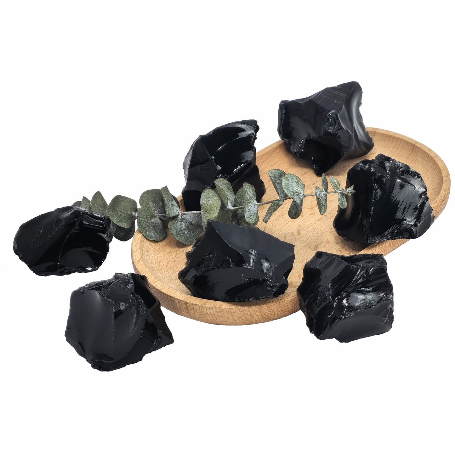 Nvzi Raw Black Obsidian Stone Bulk, Real Gemstones and Crystals, Rocks and Minerals, Healing Crystals, Quartz Crystals and Healing Stones, Cuarzos Originales De Energia Y Piedras(1LB)