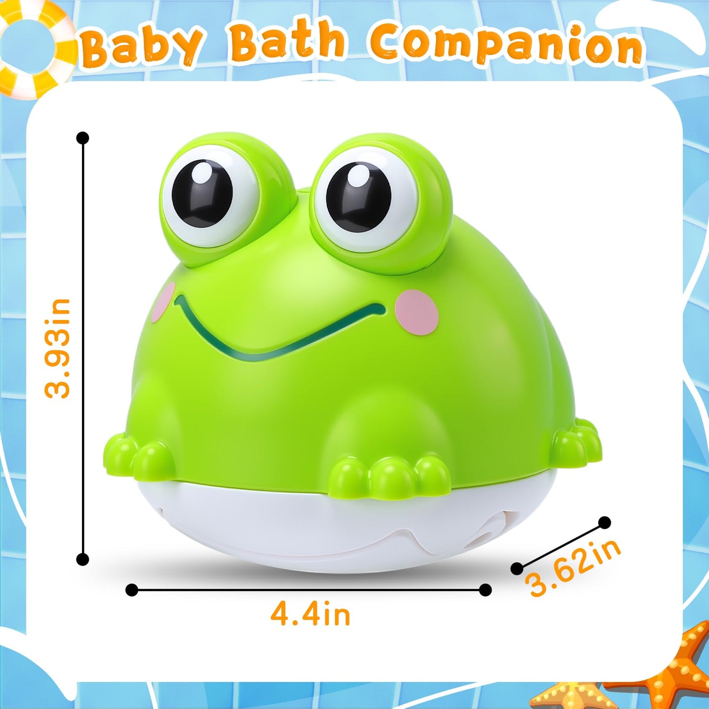 Light Up Bath Toys, Toddler Bath Toys for Kids Ages 1-3, Christmas Stocking Stuffers for Babies 6-12-18 Months, Bath Toy Sprinkler Toddler Birthday Bathtub Water Toy for 1 2 3 Year Boy Girl Gifts