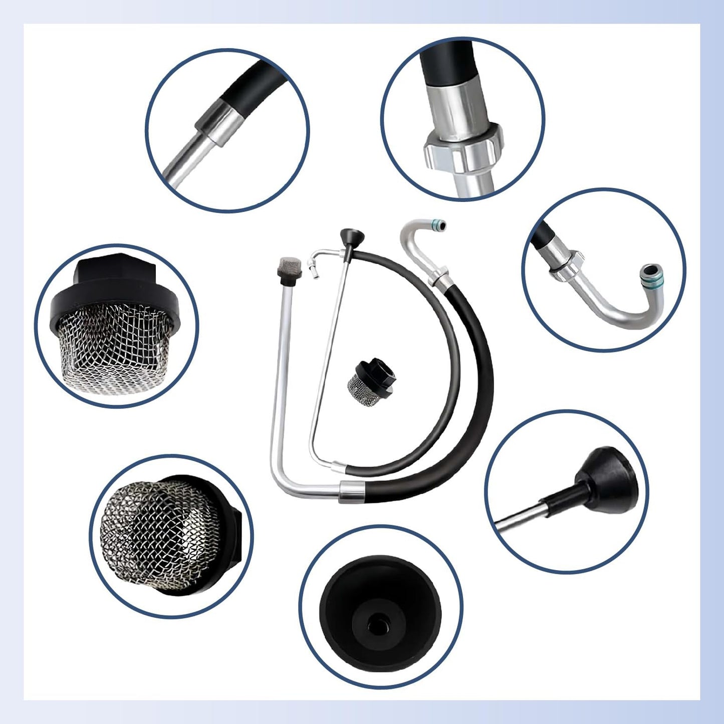 2025 New Stainless Steel Suction Hose, Airless Paint Sprayer Accessories, Compatible With Graco 395 490 495 595 And T300 500 Airless Spraying/Line Painting Machine