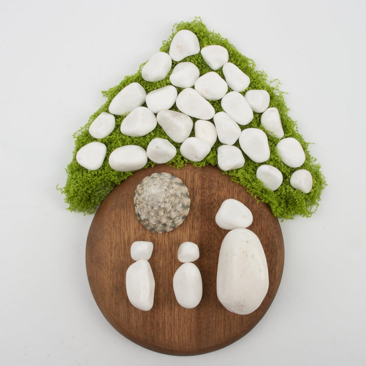 LOOIOOJ 10 lbs White Polished Decorative Stones, 0.5-1 Inch Landscape Rocks for Indoor Plants, Garden, Outdoor Pathways, Vase Fillers, Pots, Glass Containers, and Craft Pro (Pure White, Weight: 10 LB)