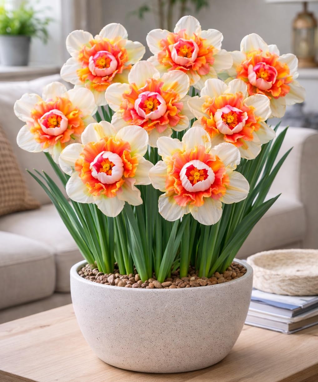 Princess Bride Double Daffodil Bulbs for Planting - Easy to Grow Perennial Flowers for Garden or Containers (10 Bulbs)