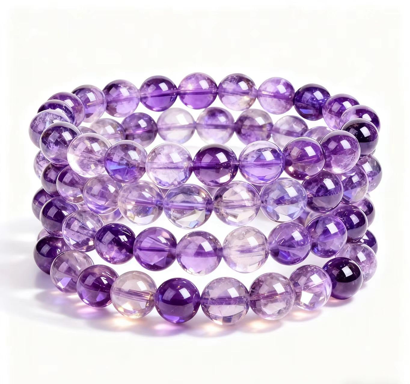 3APure Natural Amethyst Bracelet Attracts Good Luck, Accumulates Wealth, and Enhances Romantic Relationships, Exquisite Design