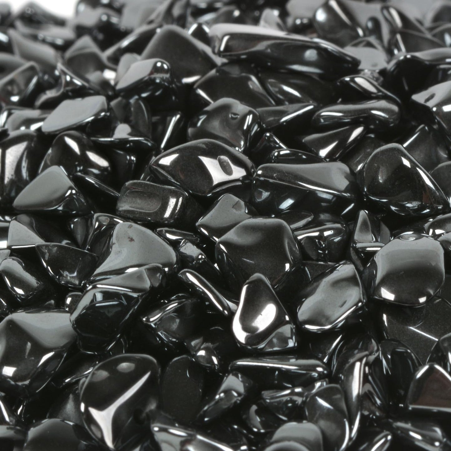Hematite Polished Chips Crushed Tumbled Stone Crystal Healing Embellishments 100 grams