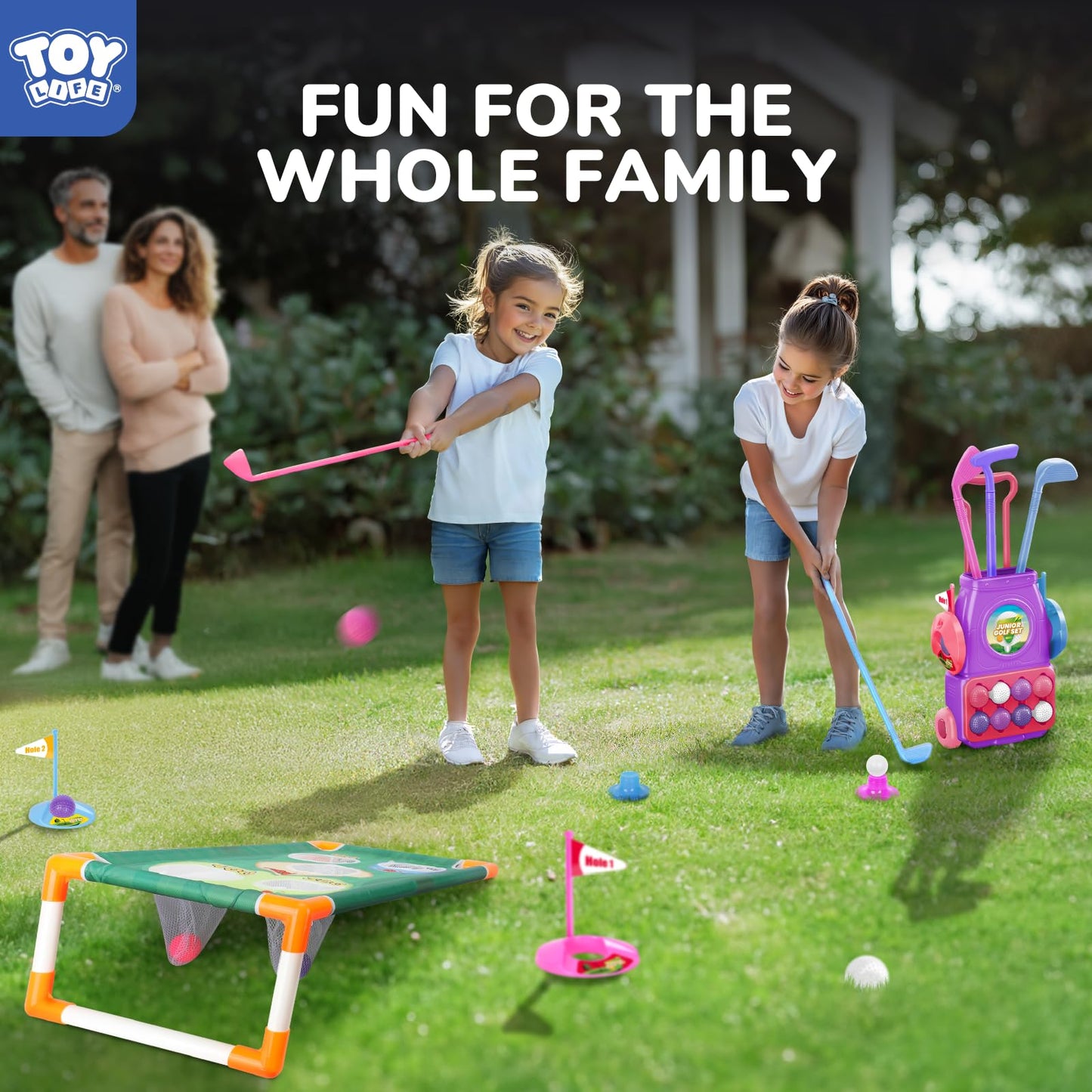 TOY Life Kids Golf Clubs 3-5, Kids Golf Set, Toddler Golf Clubs,Toddler Golf Sets 3-4 Years