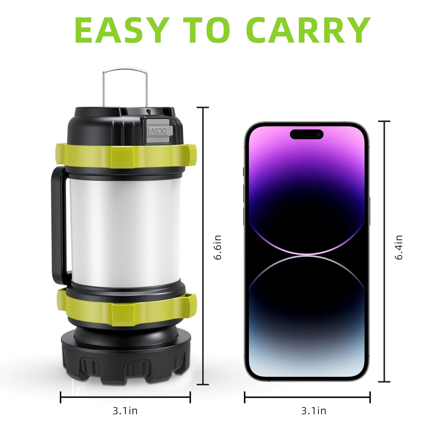 AlpsWolf Camping Lantern Rechargeable , Alpswolf Camping Flashlight 4000 Capacity, 6 Modes, IPX4 Waterproof, Led Lantern Camping, Hiking, Outdoor Recreations