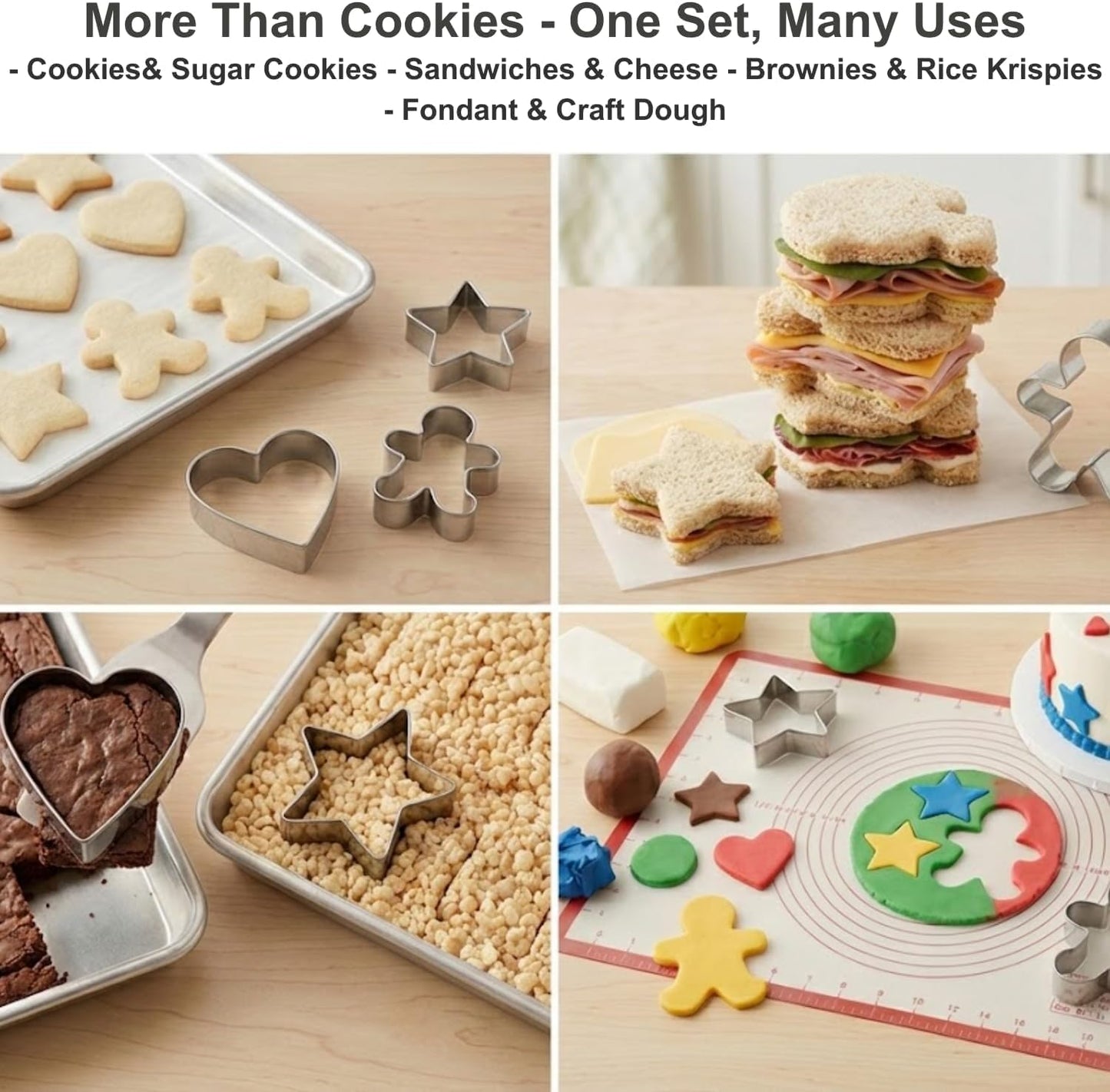 Auktosmn Wildflower Baby Shower Cookie Cutters Set - 7-Piece - Stainless Steel - Dishwasher Safe - Perfect for Baby in Bloom Baby Girl Baby Shower