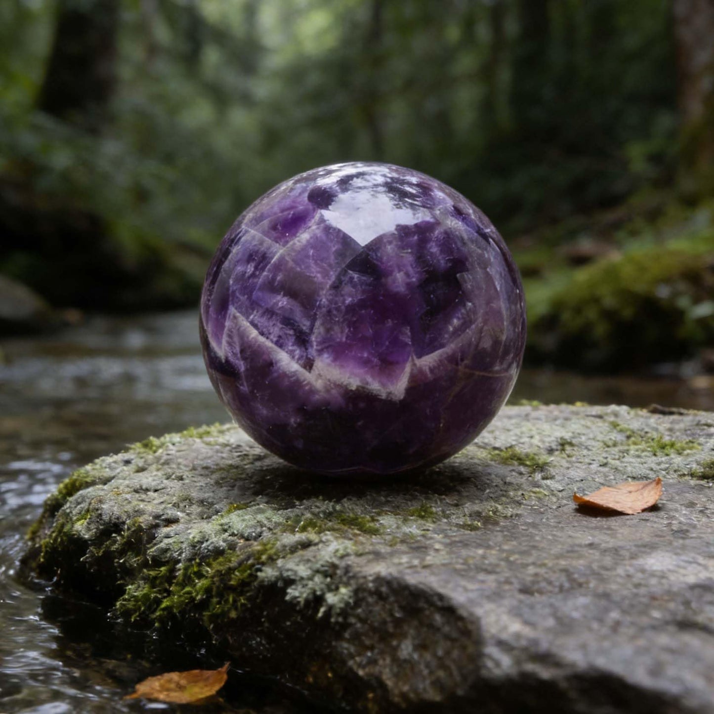 AierCrystal Natural Stone Crystal Sphere Feng Shui Home Decoration Ball Positive Energy Scrying Orb for Meditation Tool for Spiritual Space Purification Globe(Diameter5-6cm Amethyst Sphere)