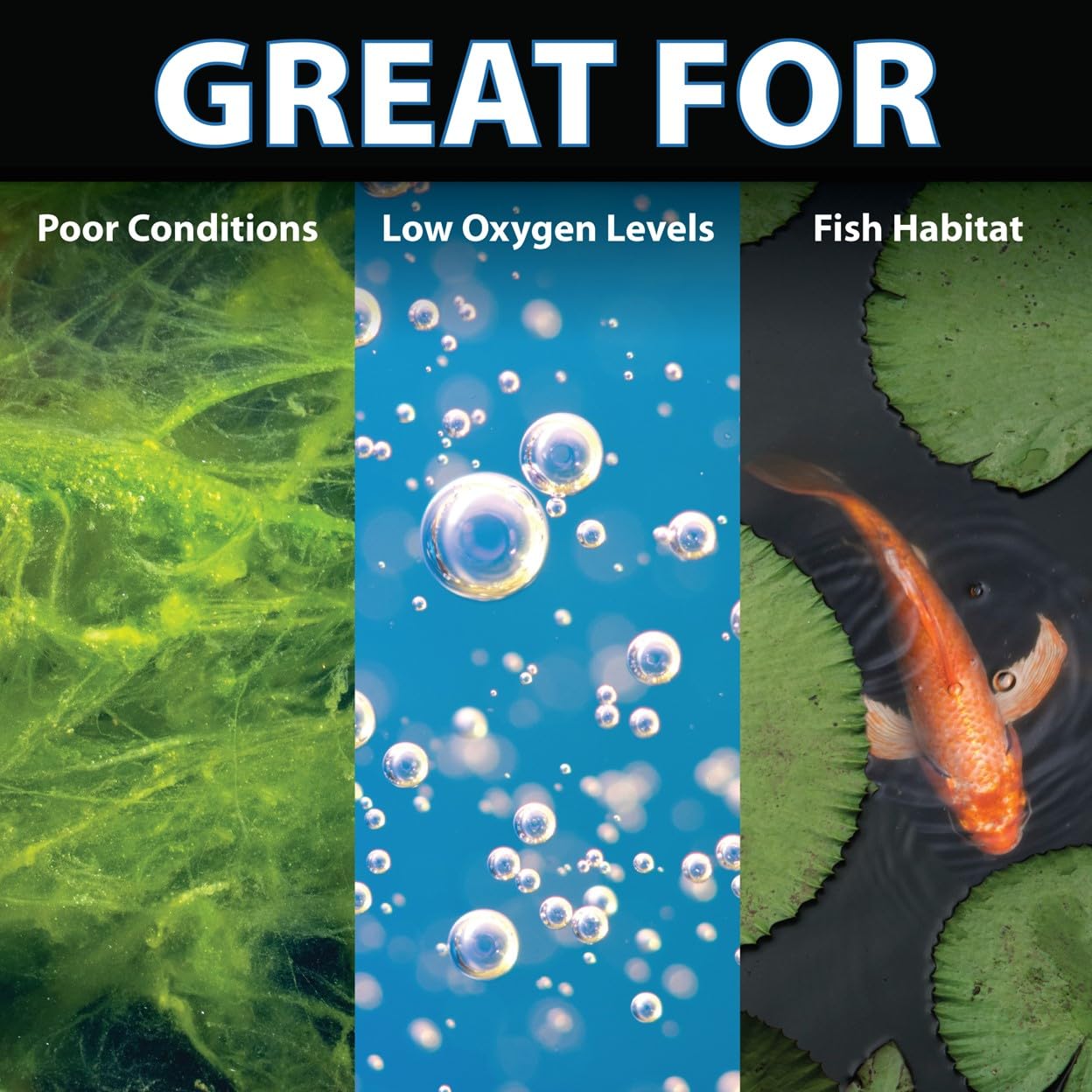 CrystalClear PondAir 2, Complete Aeration Kit, Whisper Quiet Water Garden Oxygenation Bubbler System Adds Oxygen to Koi & Fish Ponds, Outdoor Aerator Compressor Pump, Tubing & 2 Air Submersible Stone