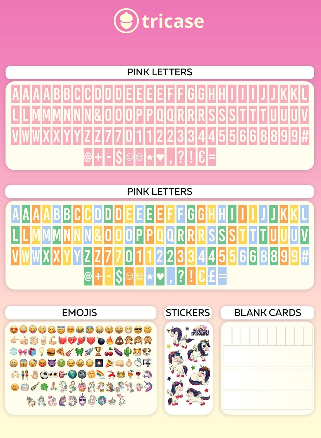 Pink Cinema Light Box with 312 Letters, Emojis & 3 Markers - Led Light Box Sign for Home & Pink Room Decor - Premium Light Up Letter Board - Best Gift Idea for Women & Girls on Christmas or Birthdays