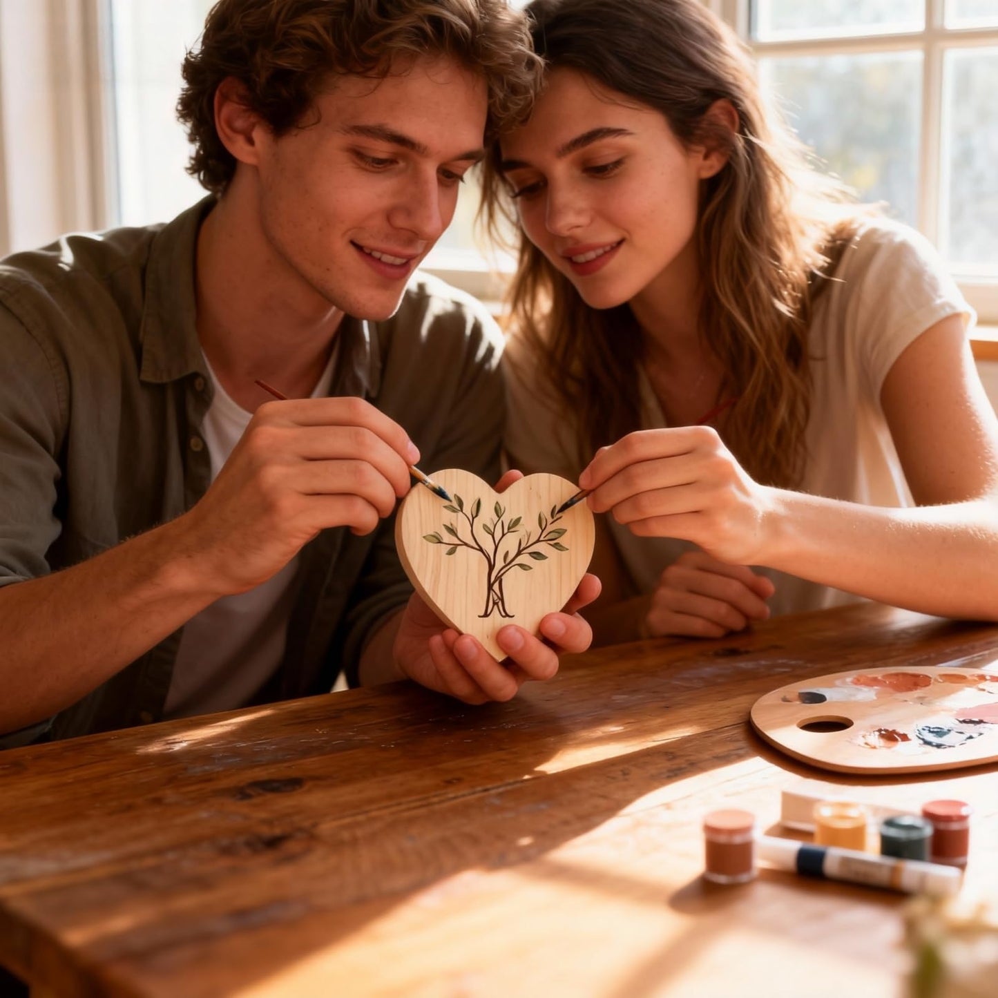12 Pack Unfinished Pine Wood Hearts 4x4 Inch - DIY Craft Supplies for Valentine’s Day, Romantic Couple Gifts & Wedding Decor Blanks (Ideal for Painting & Wood Burning)