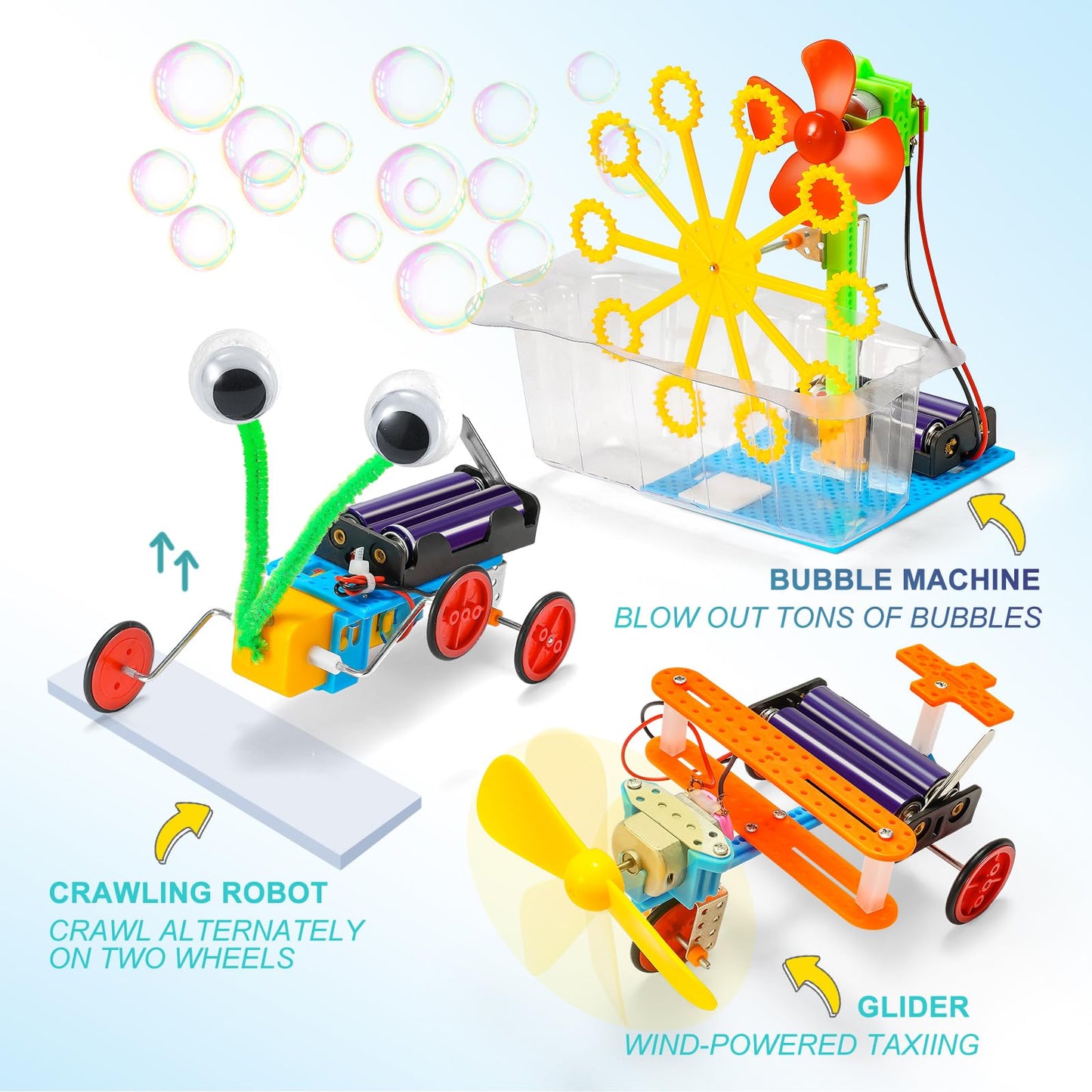 Robotics for Kids Ages 8-12, Boy Crafts Kids STEM Science Robot Building Kits 8-10 10-12, STEM Toys for Boys Gifts Age 8 10 12 13 14 Year Old