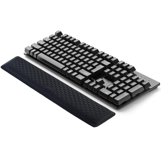Ergonomic Memory Foam Keyboard Wrist Rest Pad, Extra-Wide Black, Soft Non-Slip Arm Cushion for Computer, Laptop & Desk | Pain Relief & Typing Comfort for Office & Gaming Use