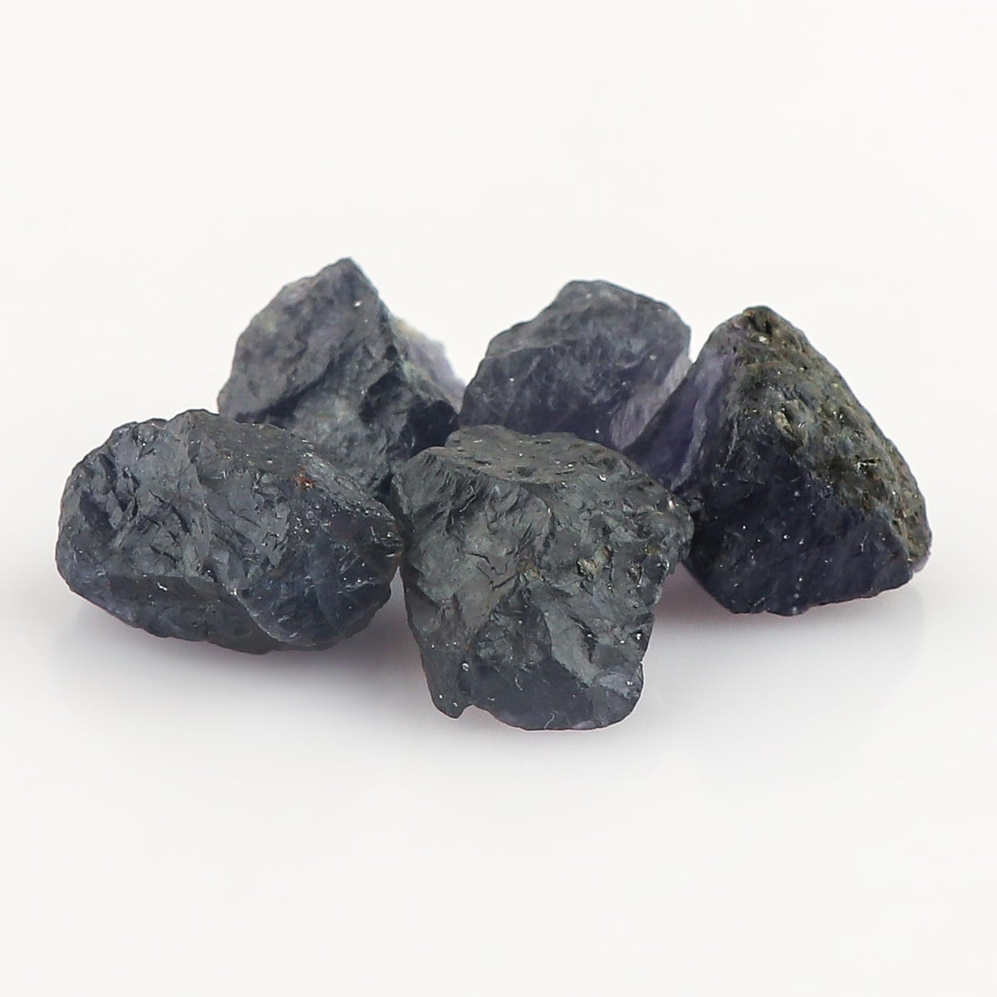 CRYSTALINES 5pcs, Wholesale Natural Raw Blue Iolite Gemstone, Untreated Rough Stone, Bulk Loose Supplies, DIY Crafts, Jewelry Making, Healing Crystals, Wire Wrapping, Birthstone, Gem Collection