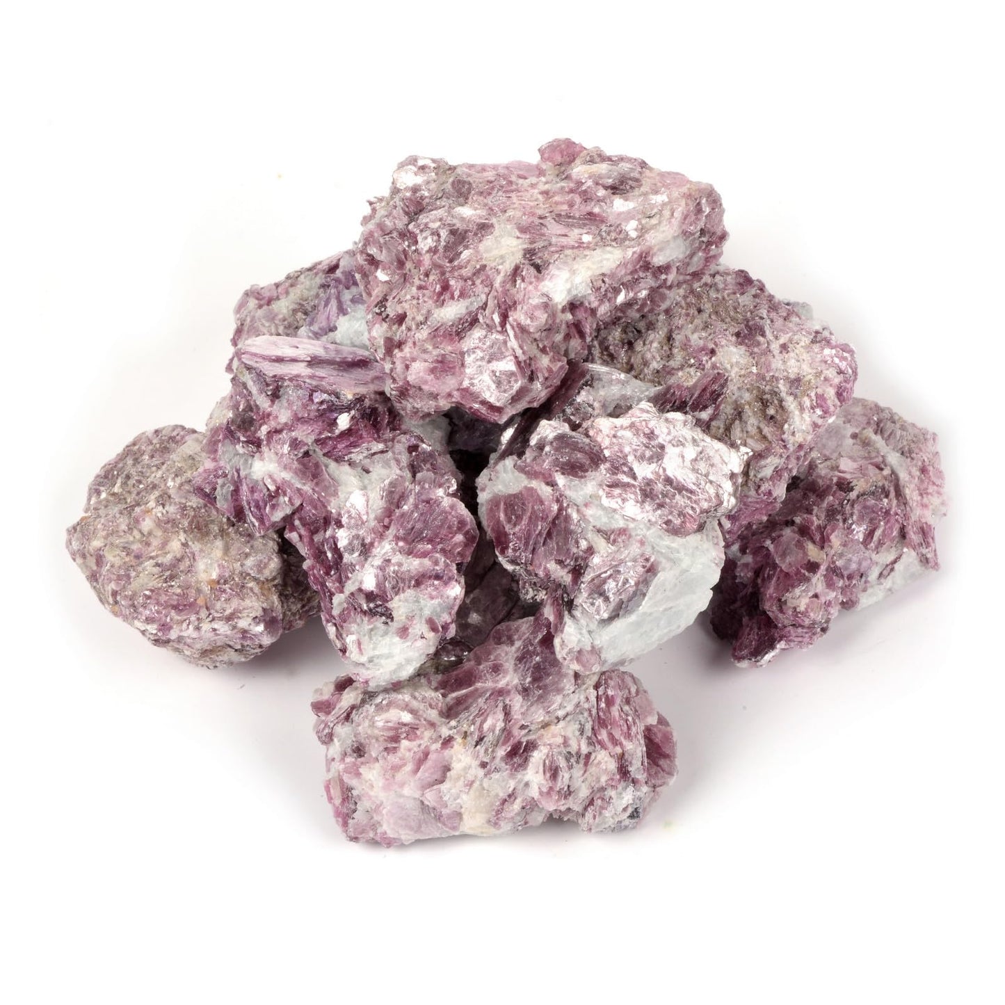 Justinstones 1/2LB Large Raw Purple Mica Natural Crystal Healing Stones Rock Collection