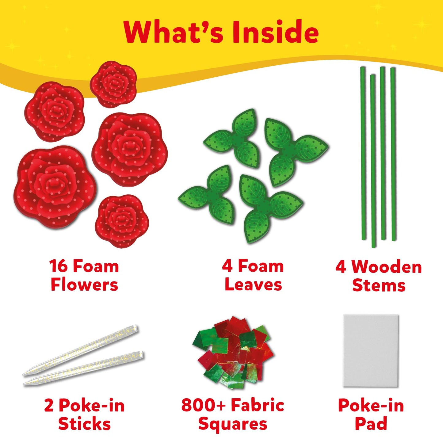 Skillmatics Poke-in Art - Rose Bouquet, Mess-Free Fun for Kids, DIY Wood Craft Kits, Creative Activity, Gifts for Girls & Boys Ages 4, 5, 6, 7, 8, 9, 10, 11, 12