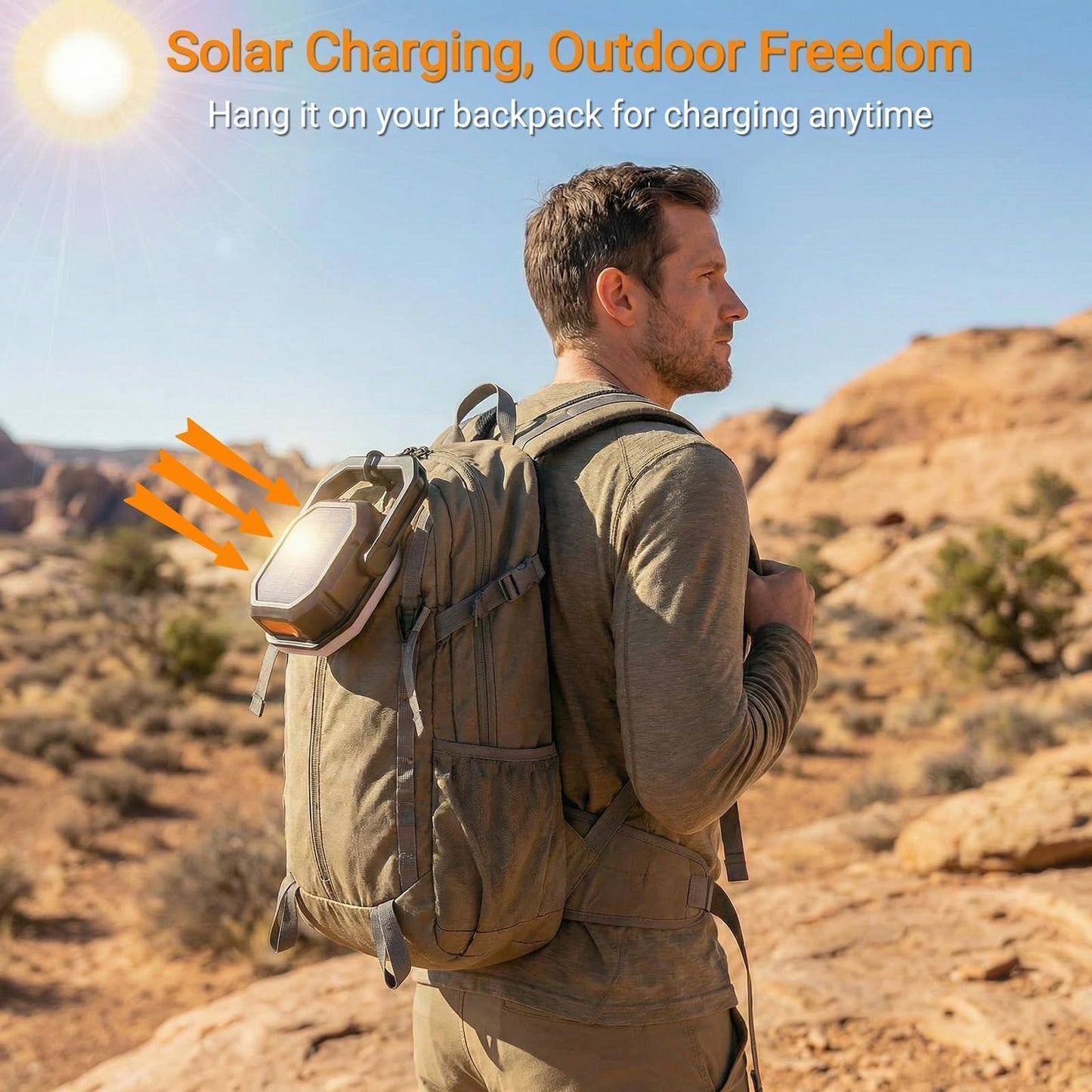 SyouHome Solar Camping Lantern, 4000LM, 6600mAh Rechargeable Camping Light with Strong Magnetic Base, IP65 Waterproof Camping Essentials for Tent, Hiking, Hurricane, Emergency, Power Outages, 2 Pack