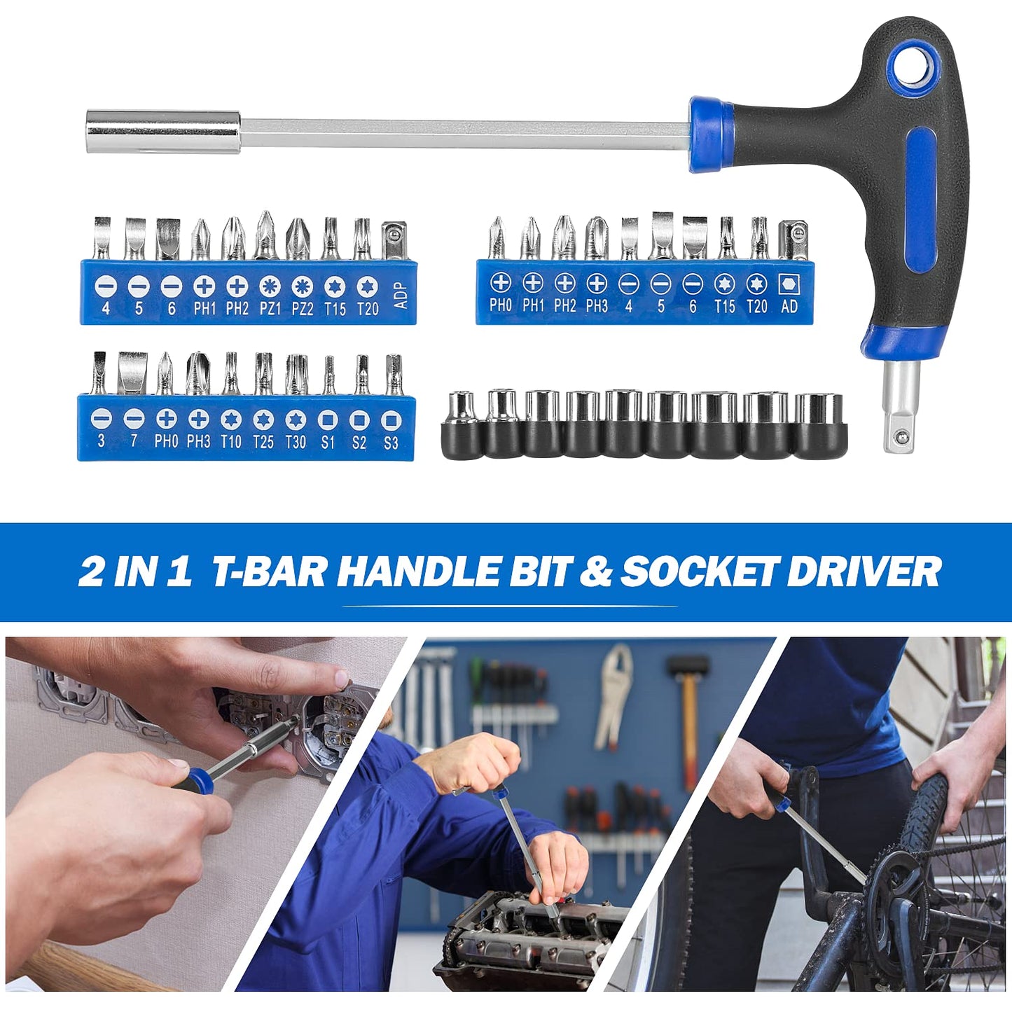 Prostormer 229-Piece Hand Tool Set – Portable Tool Box with Essential Household Tools, Perfect for Home Maintenance, DIY Projects, and Daily Repairs