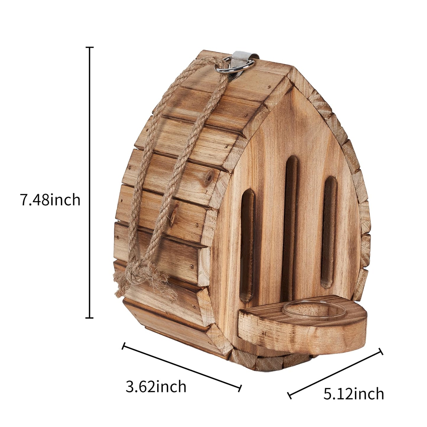 Butterfly House Butterfly Habitat Garden - Wooden Butterfies Houses with Feeder Hanging Garden Decoration Natural Nesting Box for Butterflies Bugs Moths & Lacewings