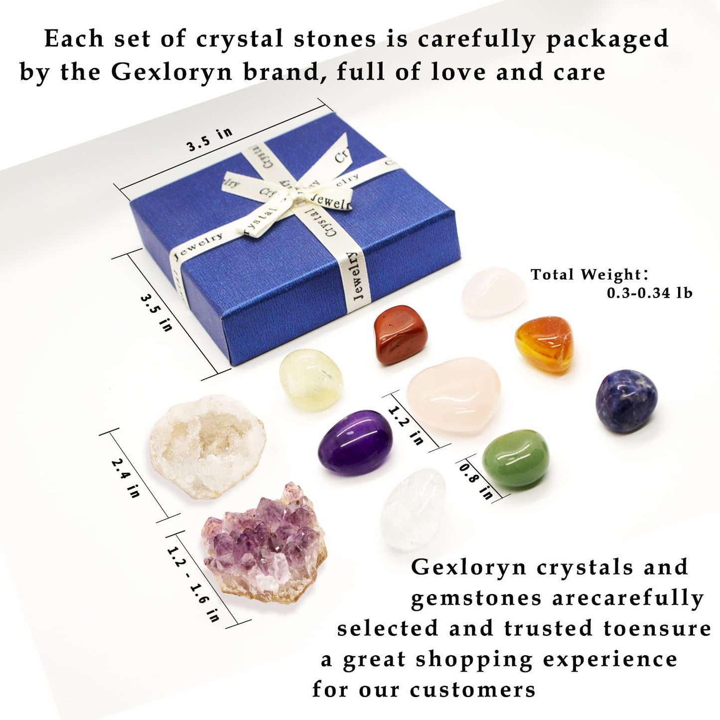 Crystals and Healing Stones, Healing Crystals, Witchcraft Kit, Chakra Stones,Crystals and Stones,White Crystal Geode & Amethyst Cluster, Healing Crystals and Stones, Crystal Set, Crystal Gift Box