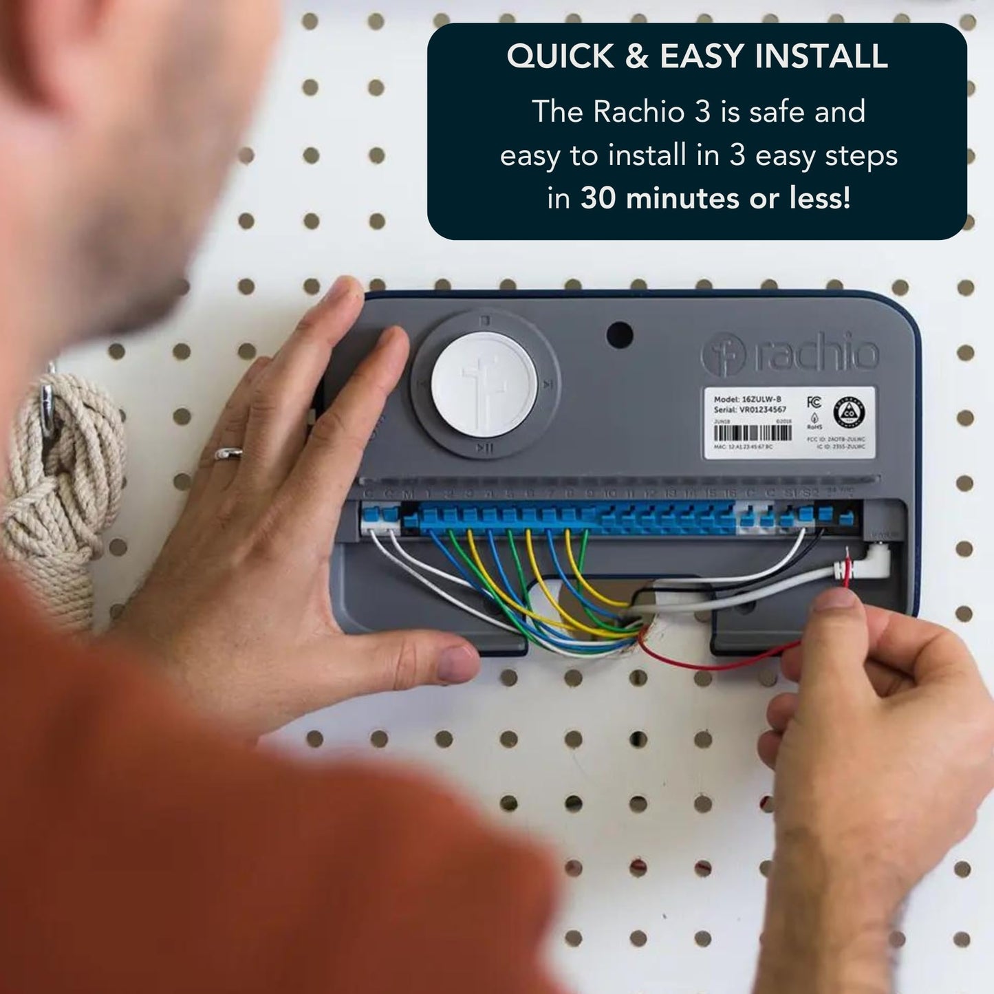 Rachio 3 Smart Bundle: 8 Zone Controller with Outdoor Enclosure