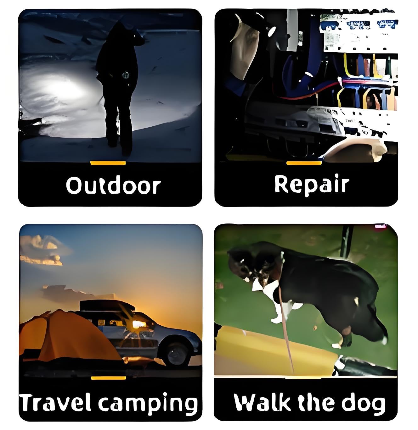 Darlur 20 Pack Mini Small LED Flashlights，USB C Rechargeable FlashLights，Camping Lantern Combo Flashlight，Ultralight Zoomable Flashlights for Home, Emergency, Camping ，Dog Walking，Bulk for Gifts