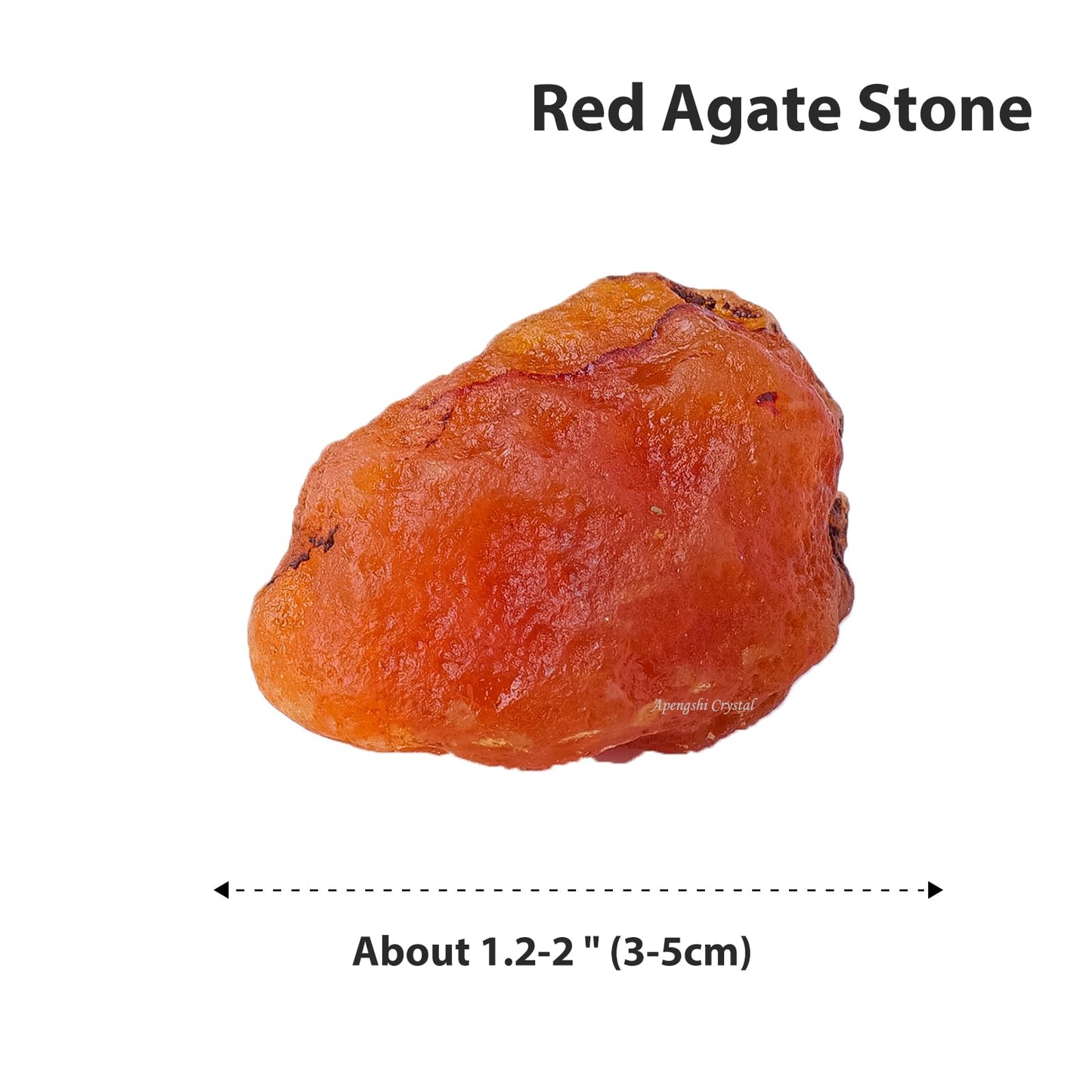 Apengshi Red Agate Stone Raw Crystals 2PCS Natural Rough Rocks Healing Crystal and Stones DIY Raw Stones Meditation Fountain Garden Home Decor