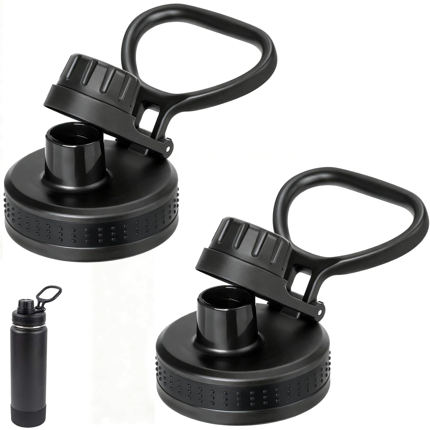Lid Replacement for Thermoflask 14 oz 16 oz 18 oz 24 oz 32 oz 40oz, Spout Lid Only Compatible With the Brand of Thermoflask Wide Mouth Bottles 100% Leak Proof BPA Free Replacement Lids