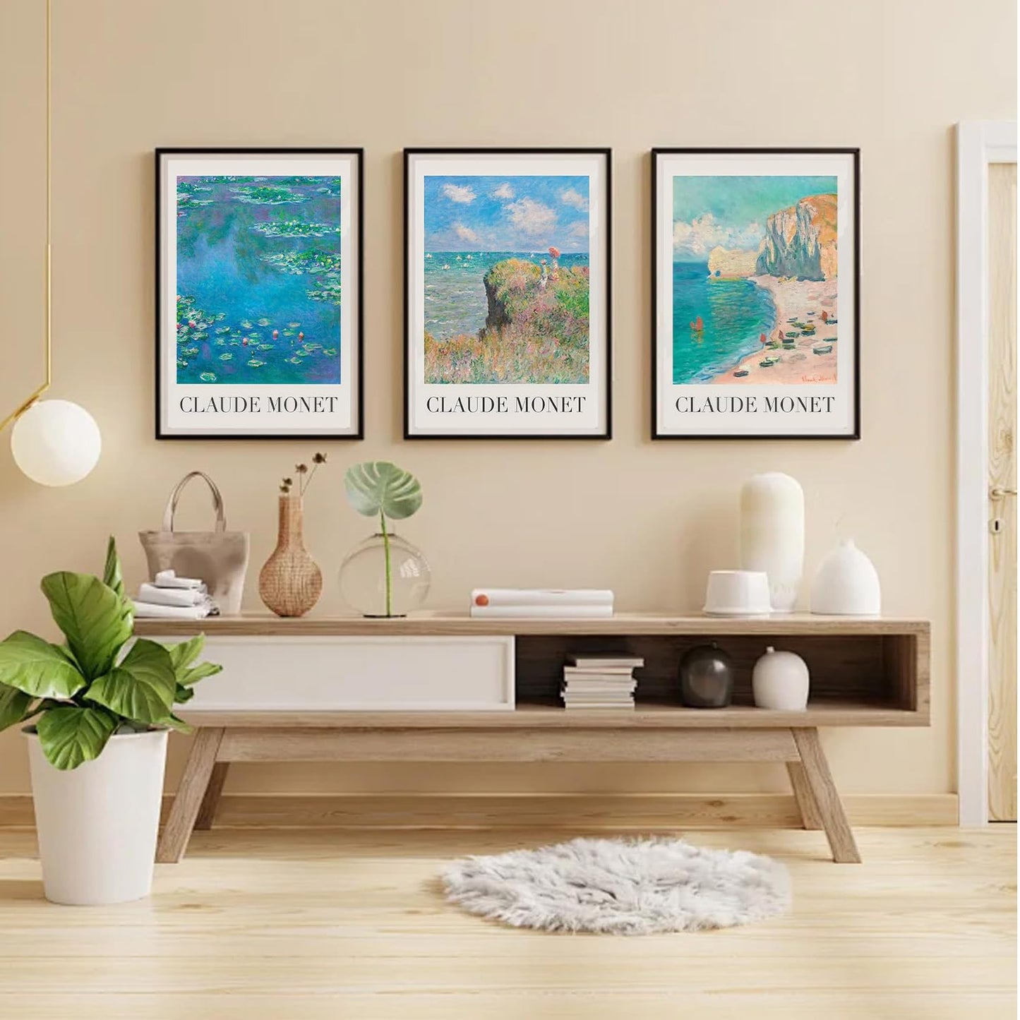 GOUOYANA Diamond Art Kits for Adults - 3 piece, Full Drill Landscape Diamond Painting Kits for Beginners, DIY Full Rhinestone 5D Diamond dots (Gemstone Craft), Home Wall Decoration (12x16 inch)