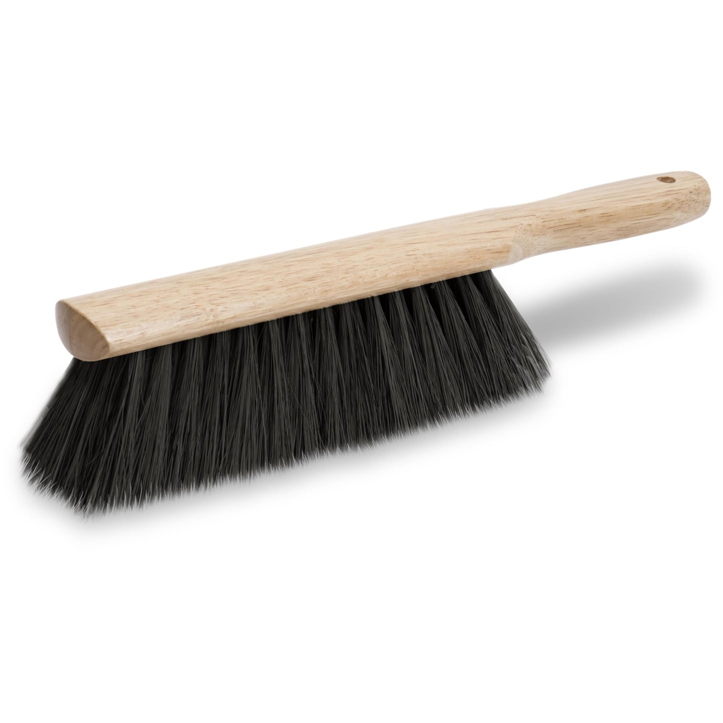 Marshalltown 13 1/2 Inch Beaver Tail Brush, Masonry Brush with Black Horsehair Fibers, Concrete Shop Brush for Masonry and Mortar Work, Made in the USA, 6517