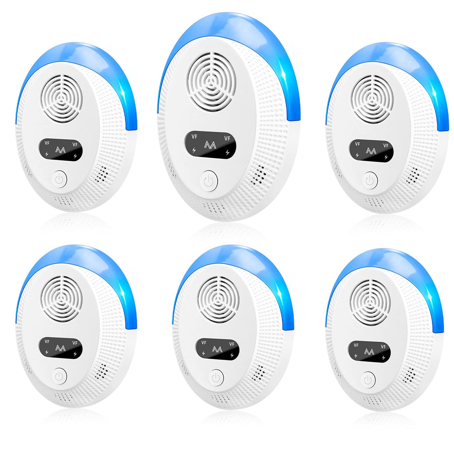 Bectine 2026 Upgraded Mouse Repellent, Ultrasonic Pest Repeller, Home Indoor Pest Repellent for Insect, Roach, Spider, Ant, Bug, Rodent, Mouse, Bugs, Mosquito, Mice, 6 Packs