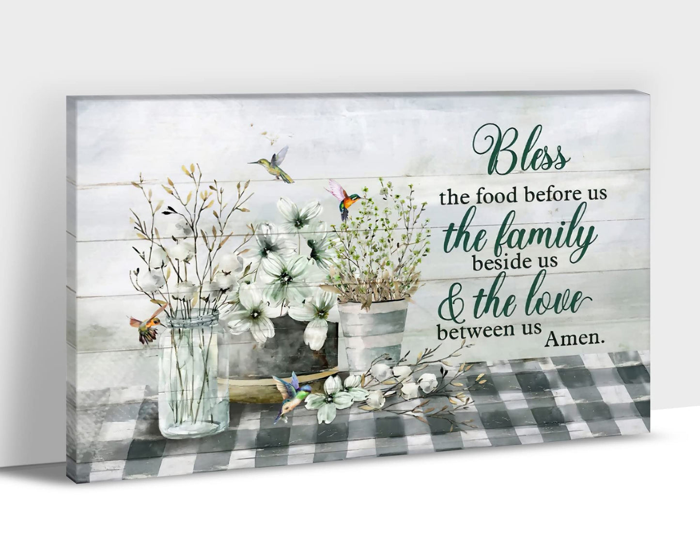GUTTATY Kitchen Canvas Wall Art - Rustic Farmhouse Kitchen Scene Pictures for Wall Decor, Framed Canvas Print For Dining Room 12x18 Inches