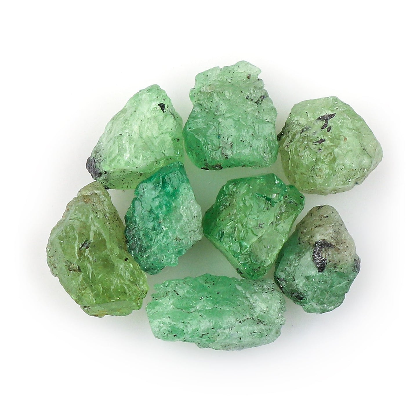 CRYSTALIS 25 carats Natural Tsavorite Garnet, Loose Gemstone, Wholesale Bulk Rough, Jewelry Making Supply, Chakra & Healing Raw Stones, Wire Wrapping, DIY, Gem Collection, 5-10mm