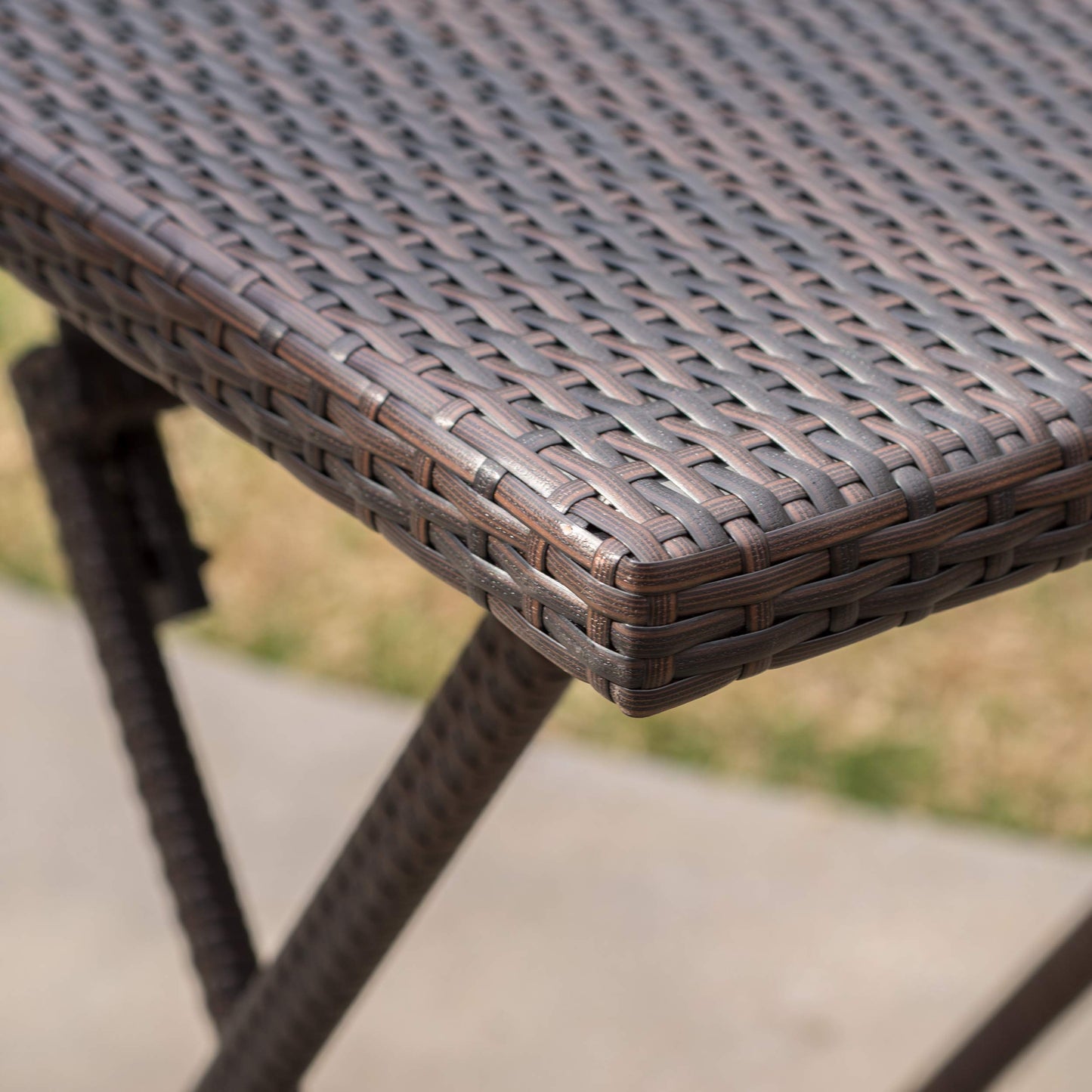 Christopher Knight Home Margarita Outdoor Wicker Bar Set, 3-Pcs Set, Multibrown
